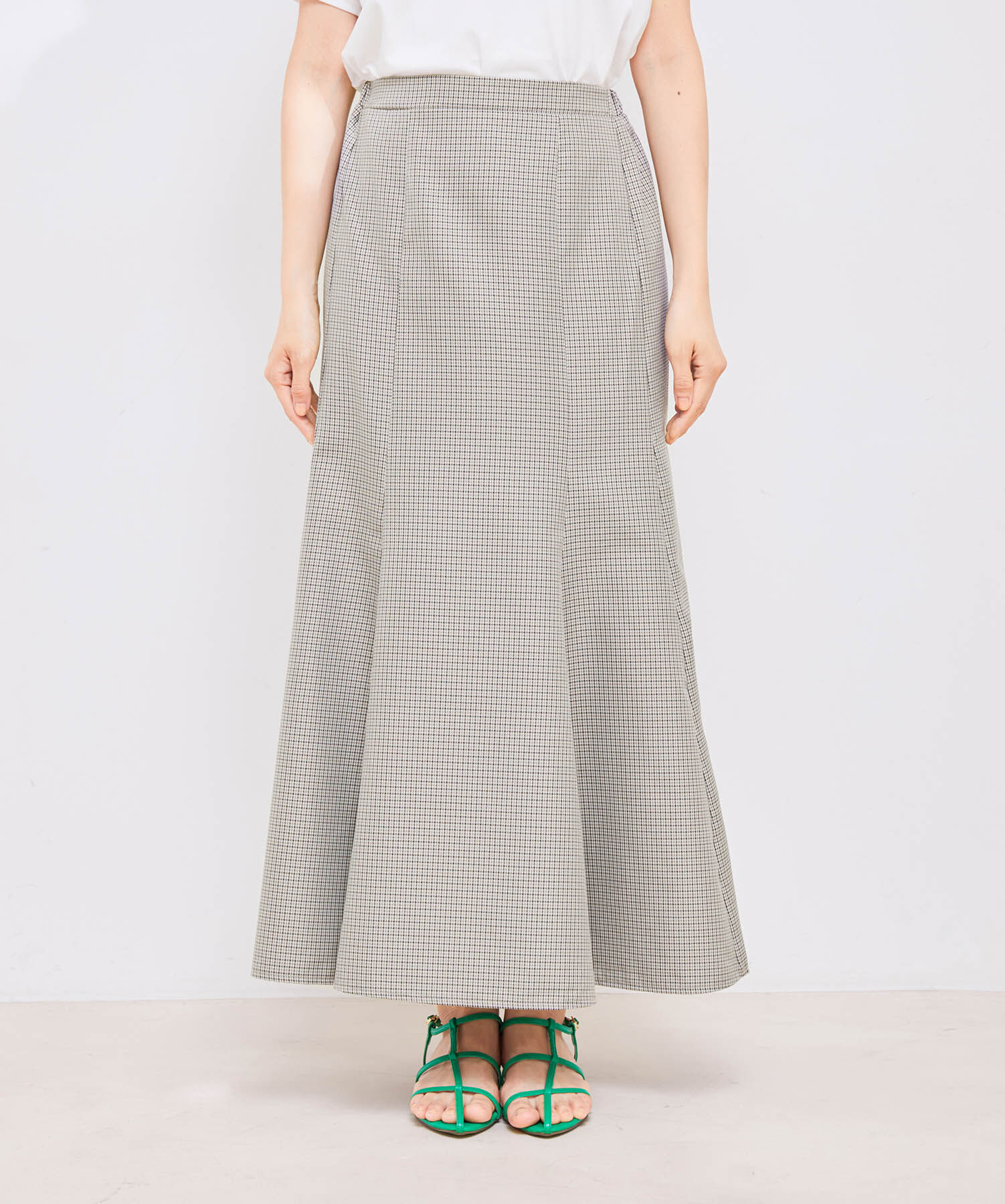 vis-a-vis「【一部店舗限定】レディライクチェック柄マーメイドスカート【セットアップ対応】」|スカート|