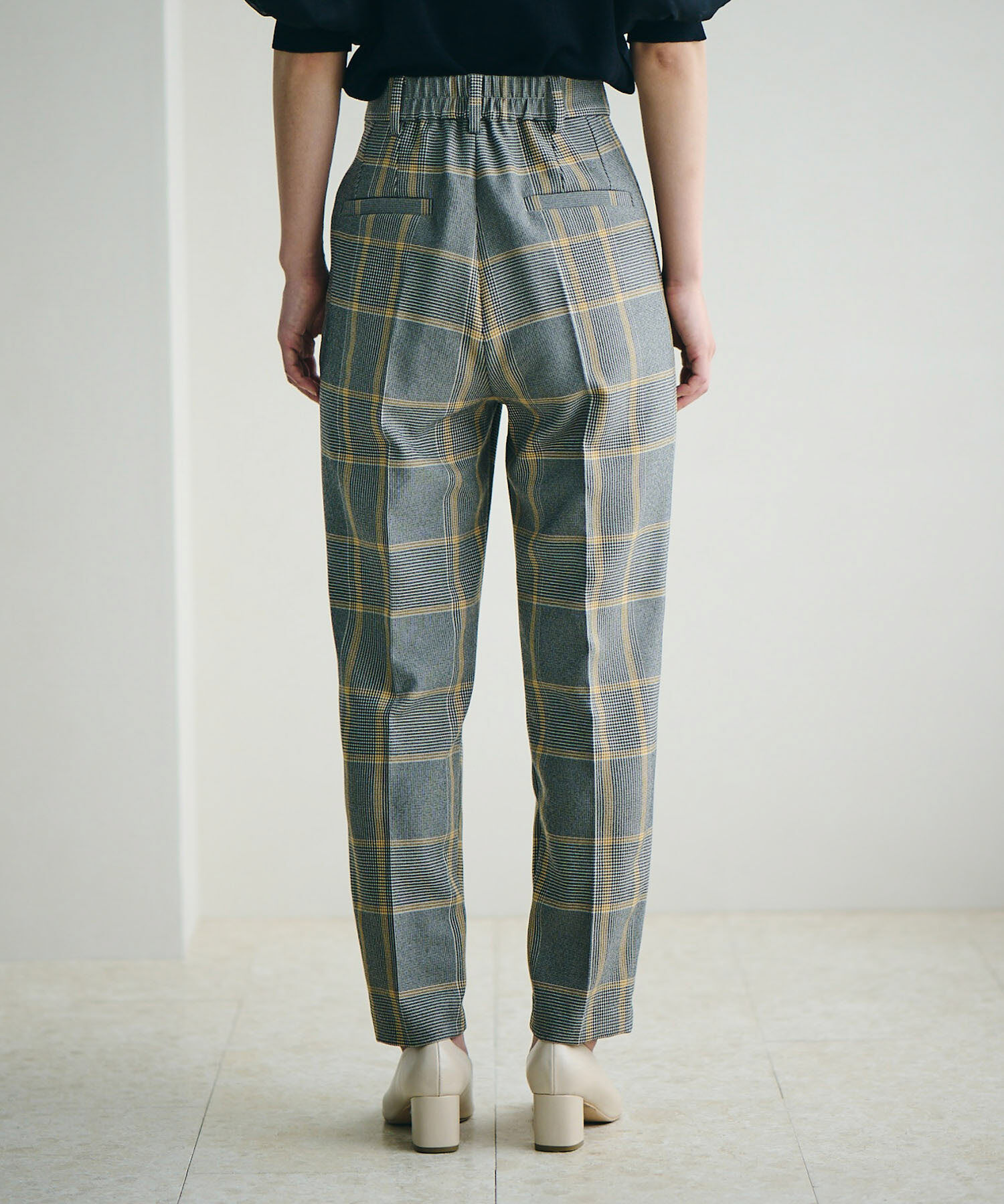 VIS「【Washable・EASY CARE】エコウールタッチテーパードパンツ【sustainable】」|スラックス|