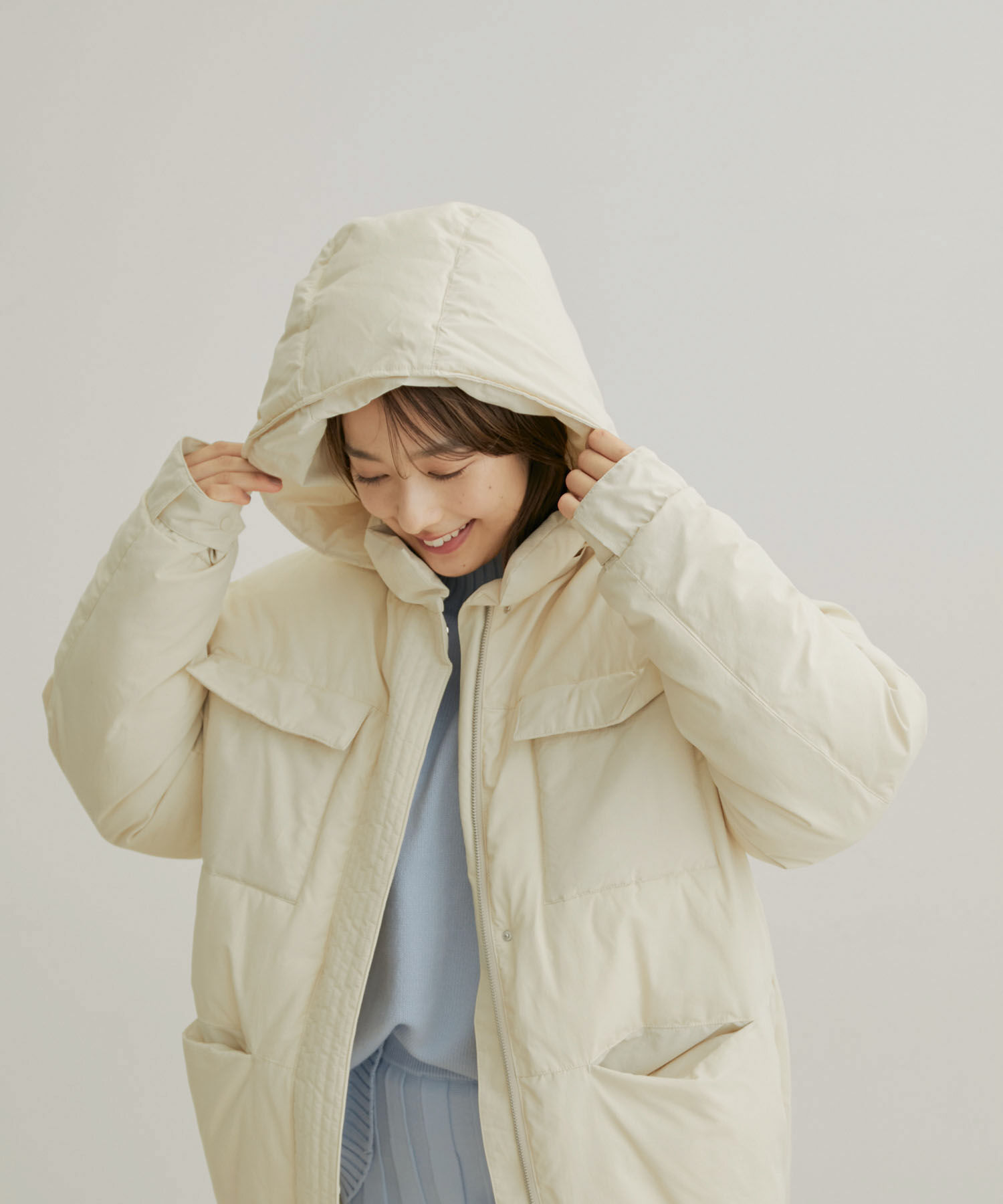 VIS「【撥水・保温】eco cloudモンスターパーカー【sustainable】」|ダウン|