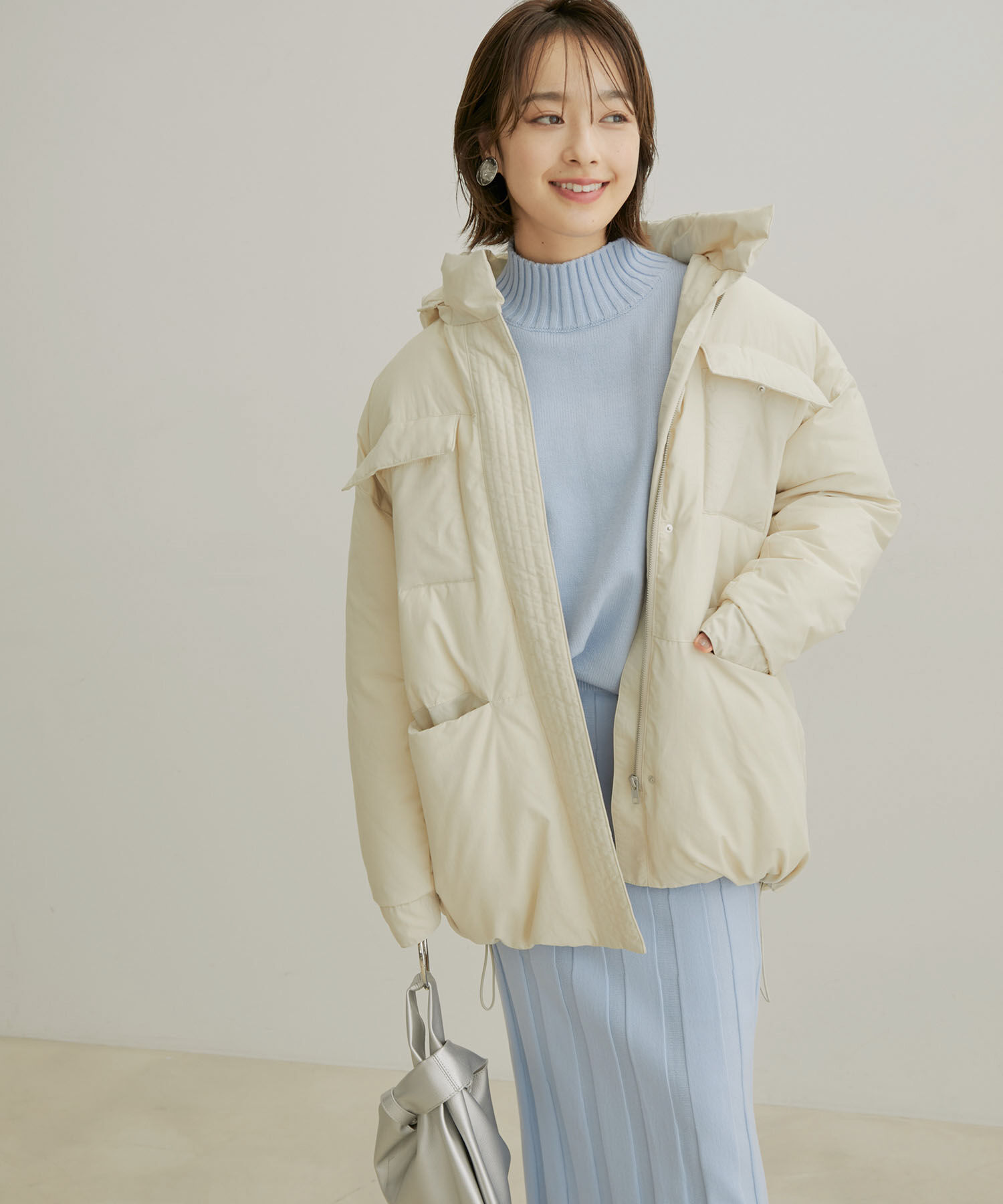 VIS「【撥水・保温】eco cloudモンスターパーカー【sustainable】」|ダウン|