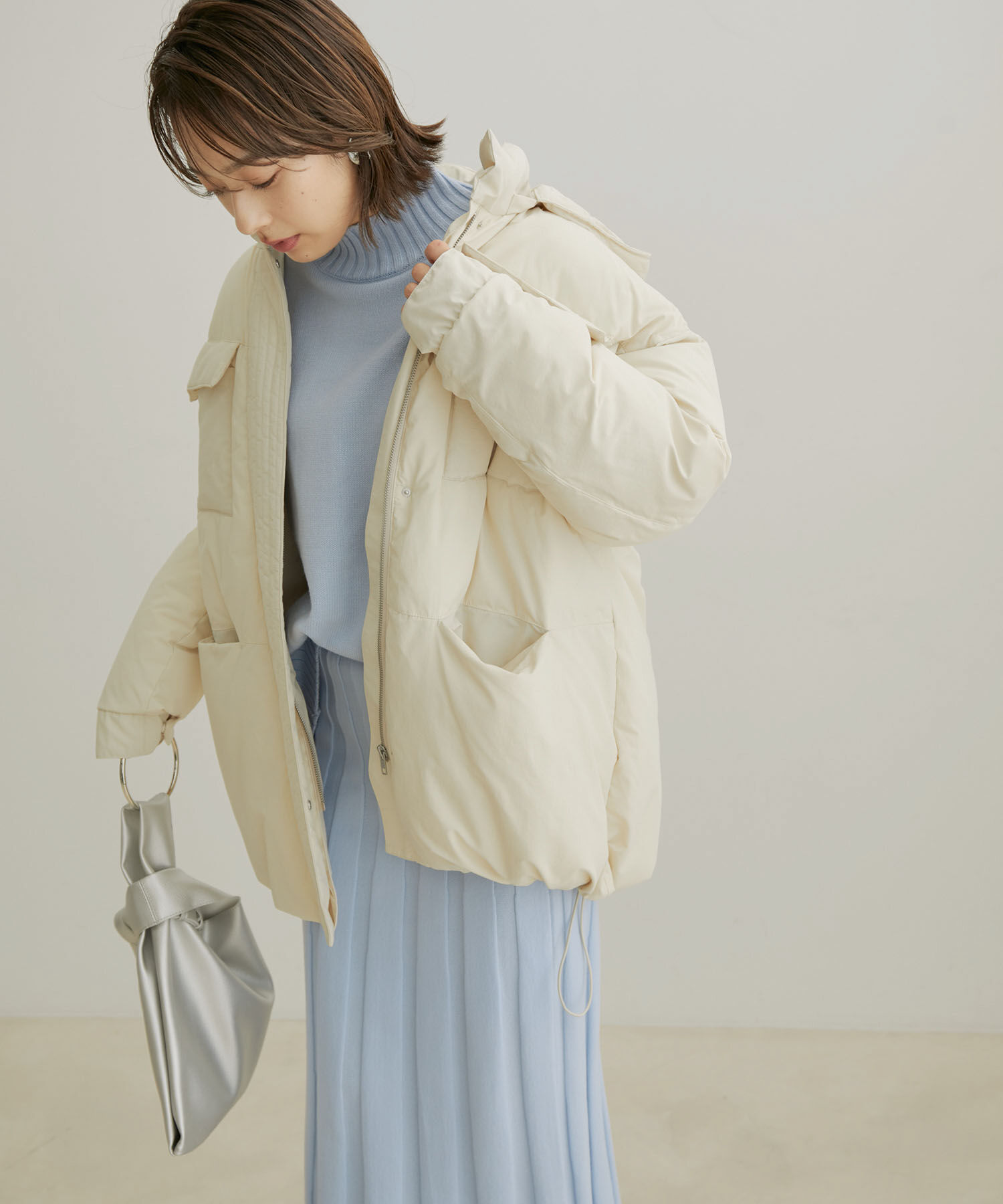 VIS「【撥水・保温】eco cloudモンスターパーカー【sustainable】」|ダウン|