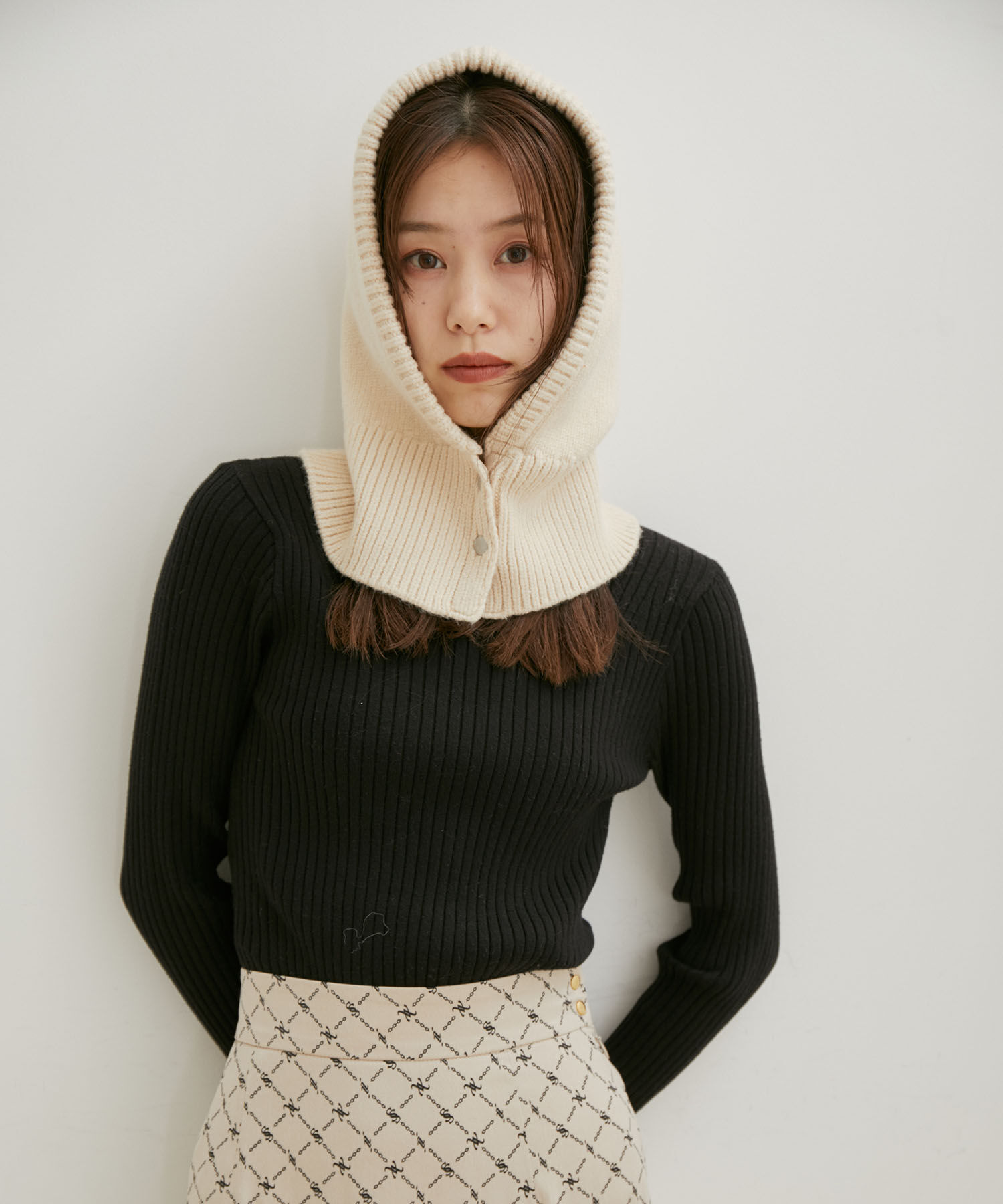 VIS「フロントボタンニットバラクラバ」|ストール|