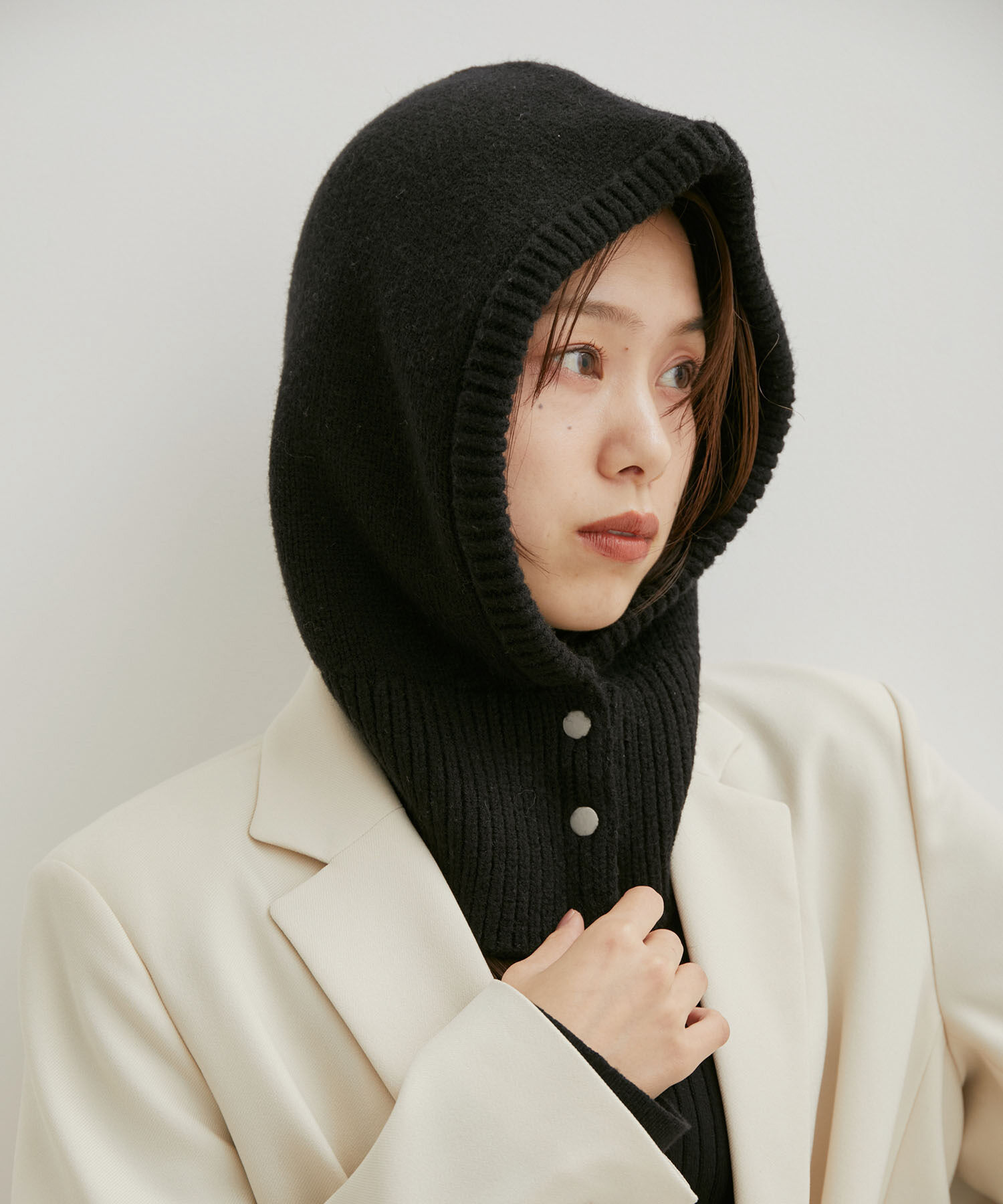 VIS「フロントボタンニットバラクラバ」|ストール|