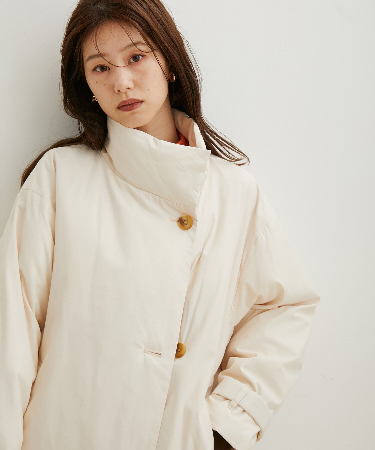 VIS「【保温機能綿】スタンドカラーパデットコート」|その他|