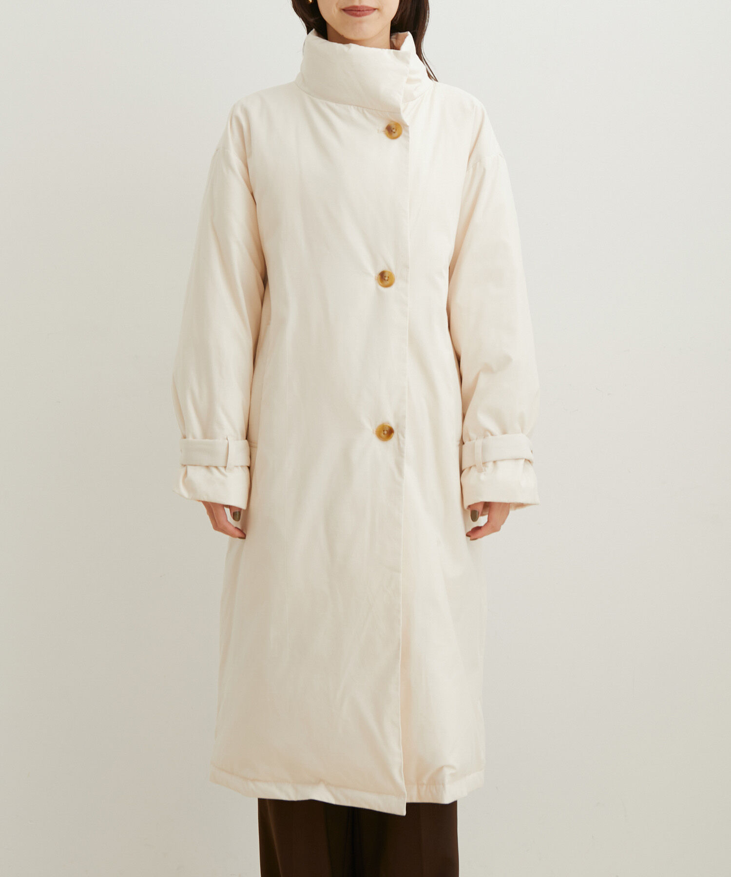 VIS「【保温機能綿】スタンドカラーパデットコート」|その他|