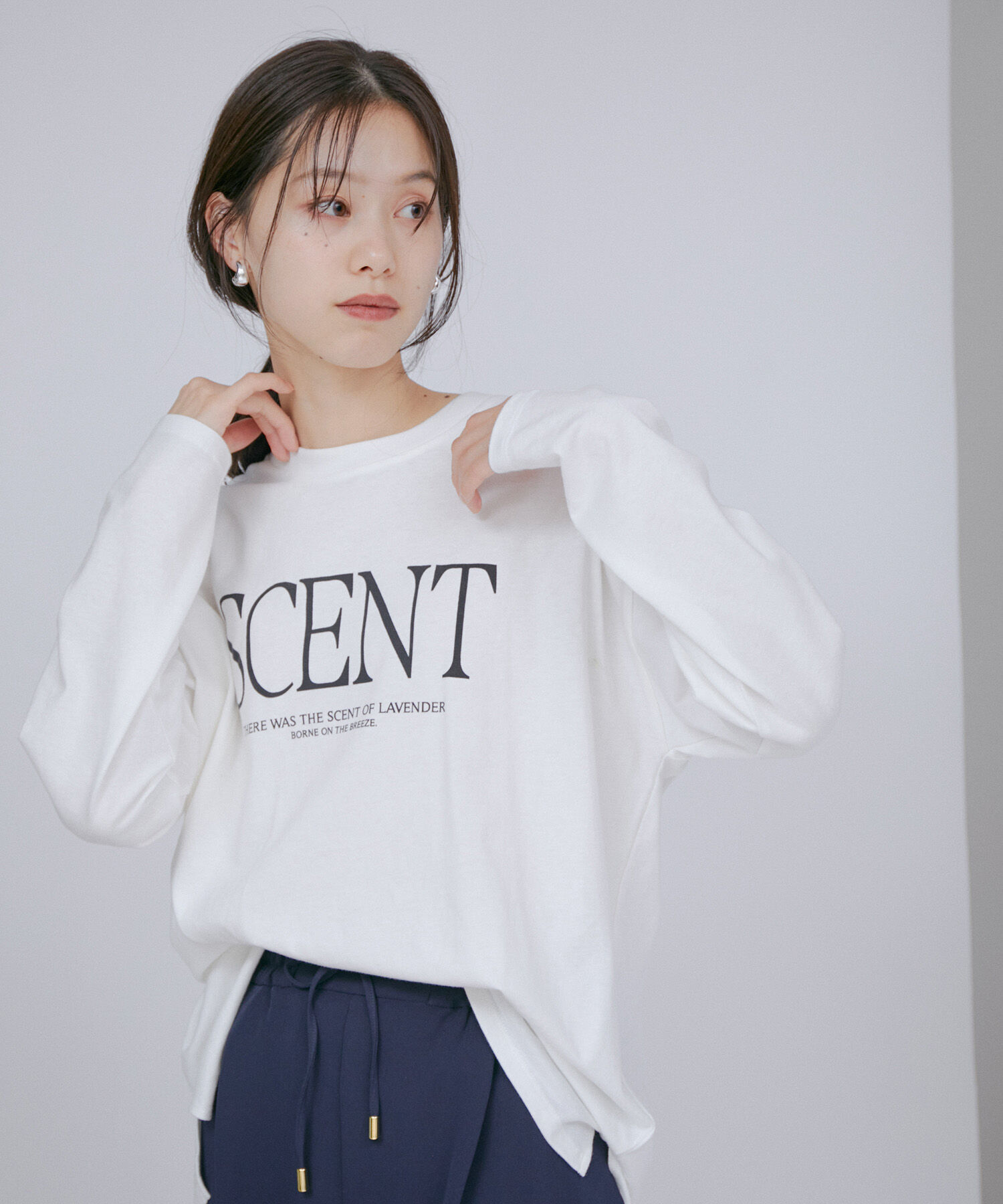 VIS「【洗える】BigロゴロングTシャツ」|Tシャツ・カットソー|