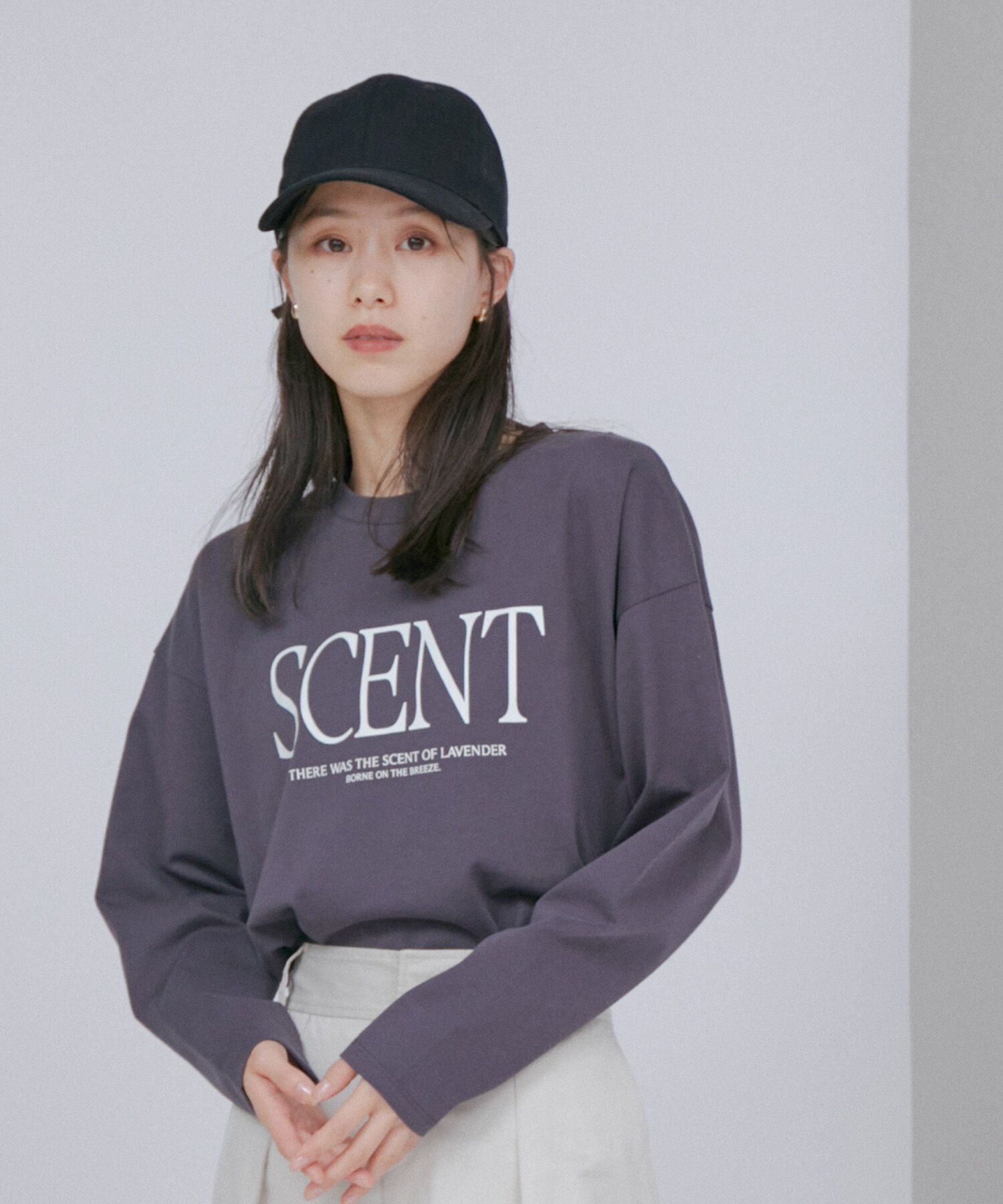 VIS「【洗える】BigロゴロングTシャツ」|Tシャツ・カットソー|