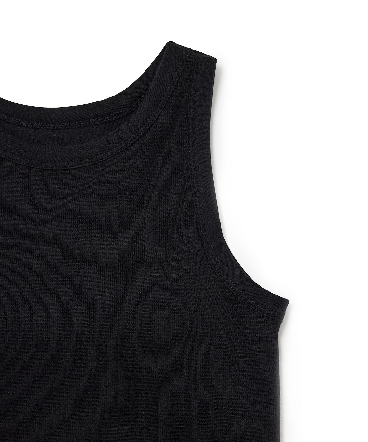 VIS「【洗える】パッド付きアメリカンスリーブリブタンクトップ」|タンクトップ|