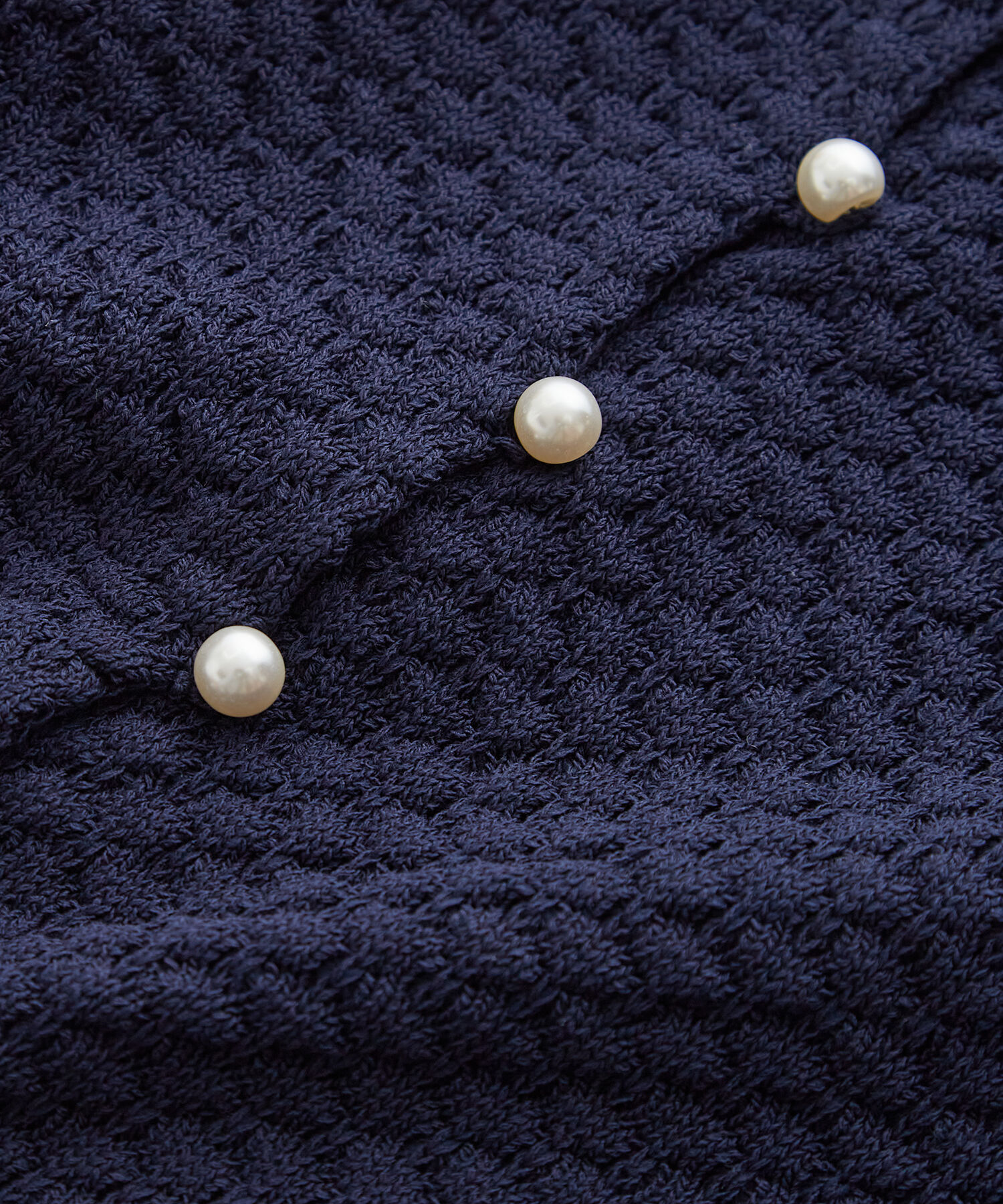 VIS「【前後2WAY】柄編みニットショートカーディガン」|カーディガン|