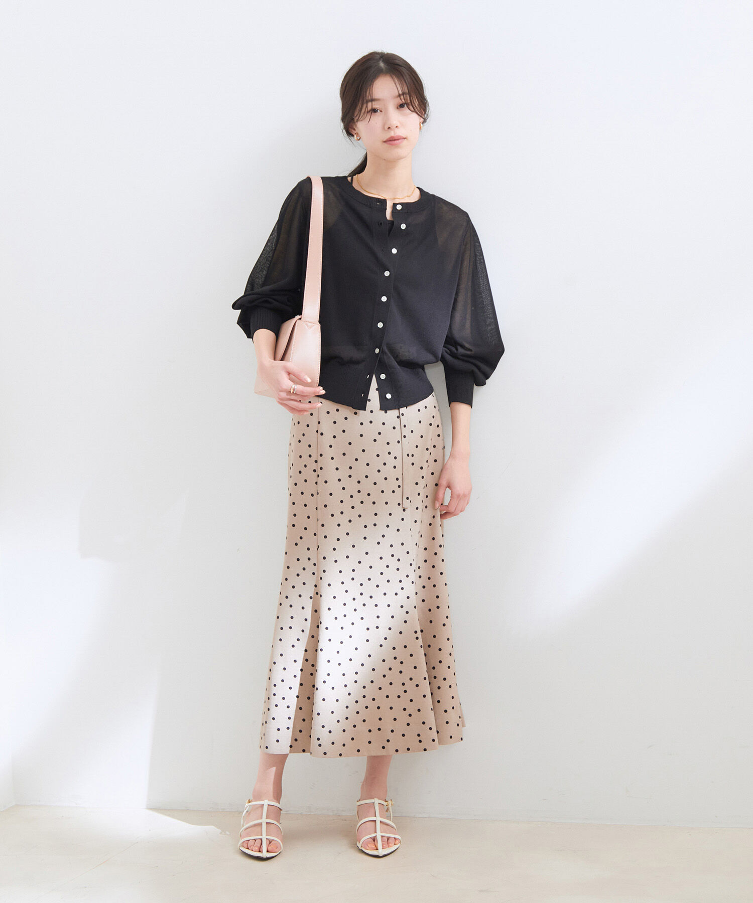 VIS「【接触冷感】【前後2WAY】シアーカーディガン」|カーディガン|