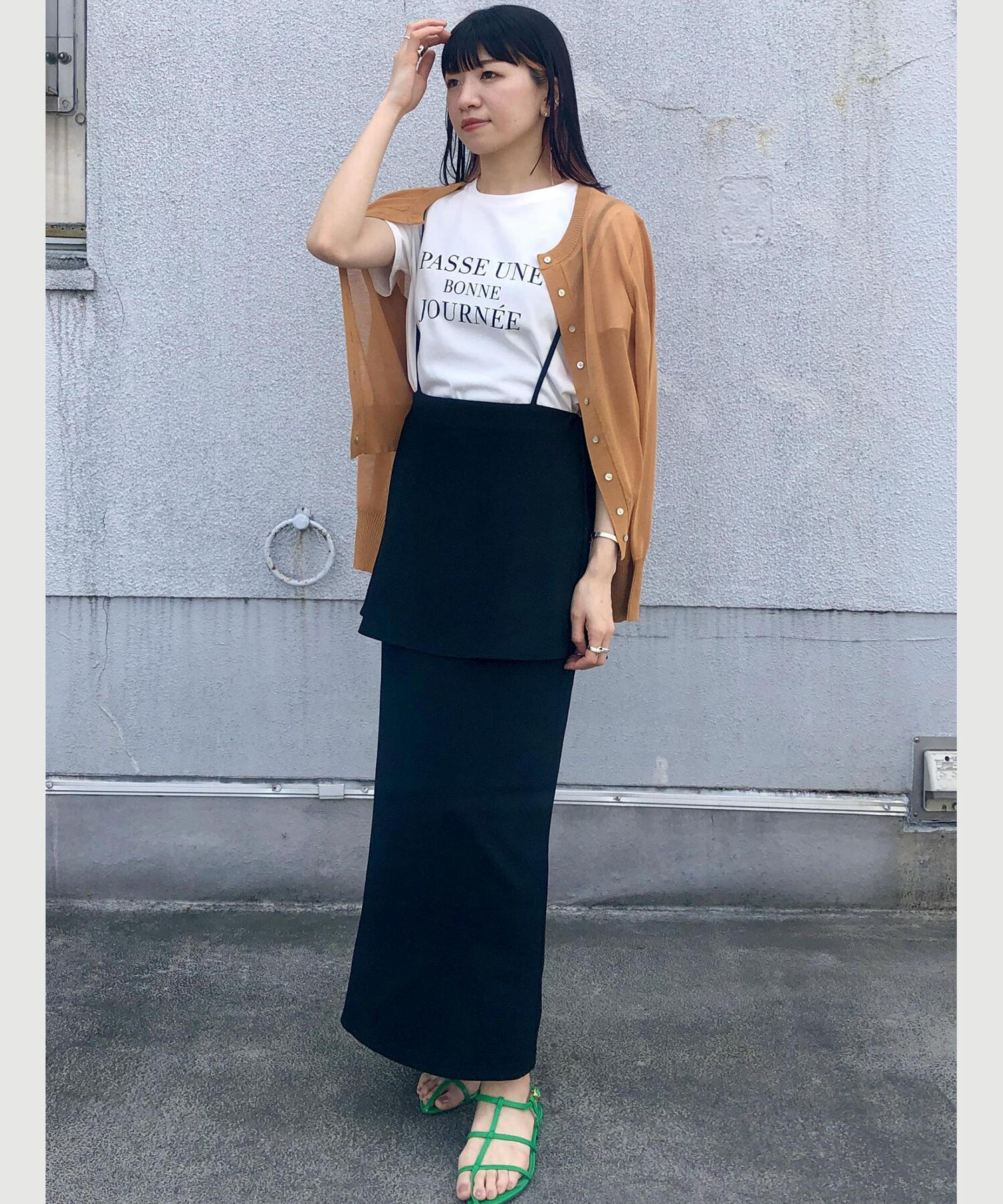 VIS「【接触冷感】【前後2WAY】シアーカーディガン」|カーディガン|