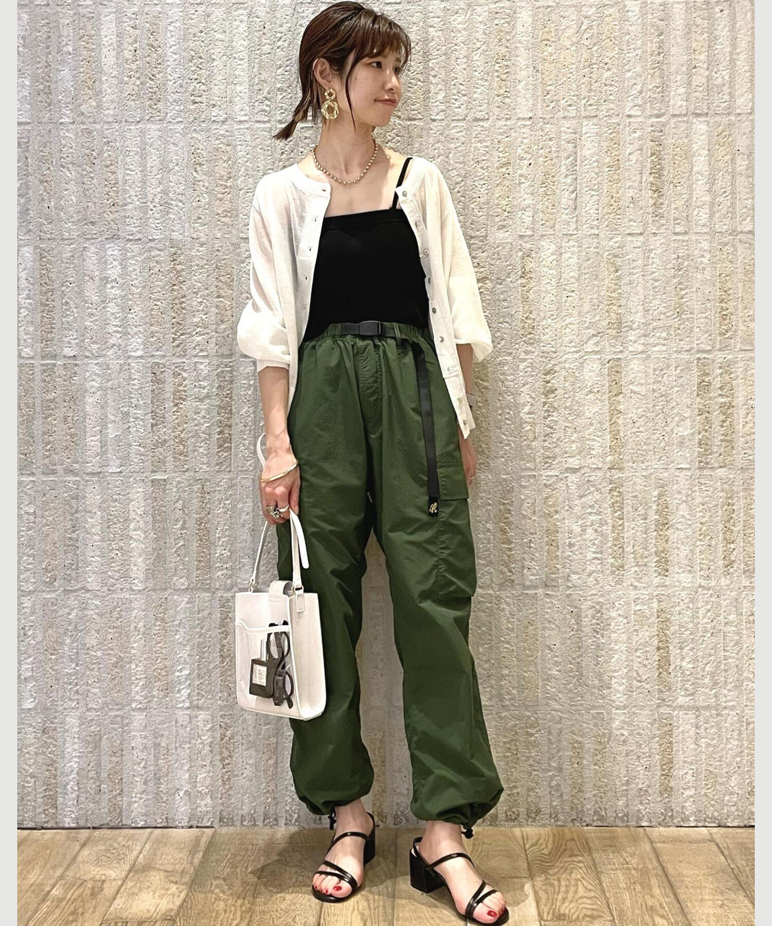 VIS「【接触冷感】【前後2WAY】シアーカーディガン」|カーディガン|