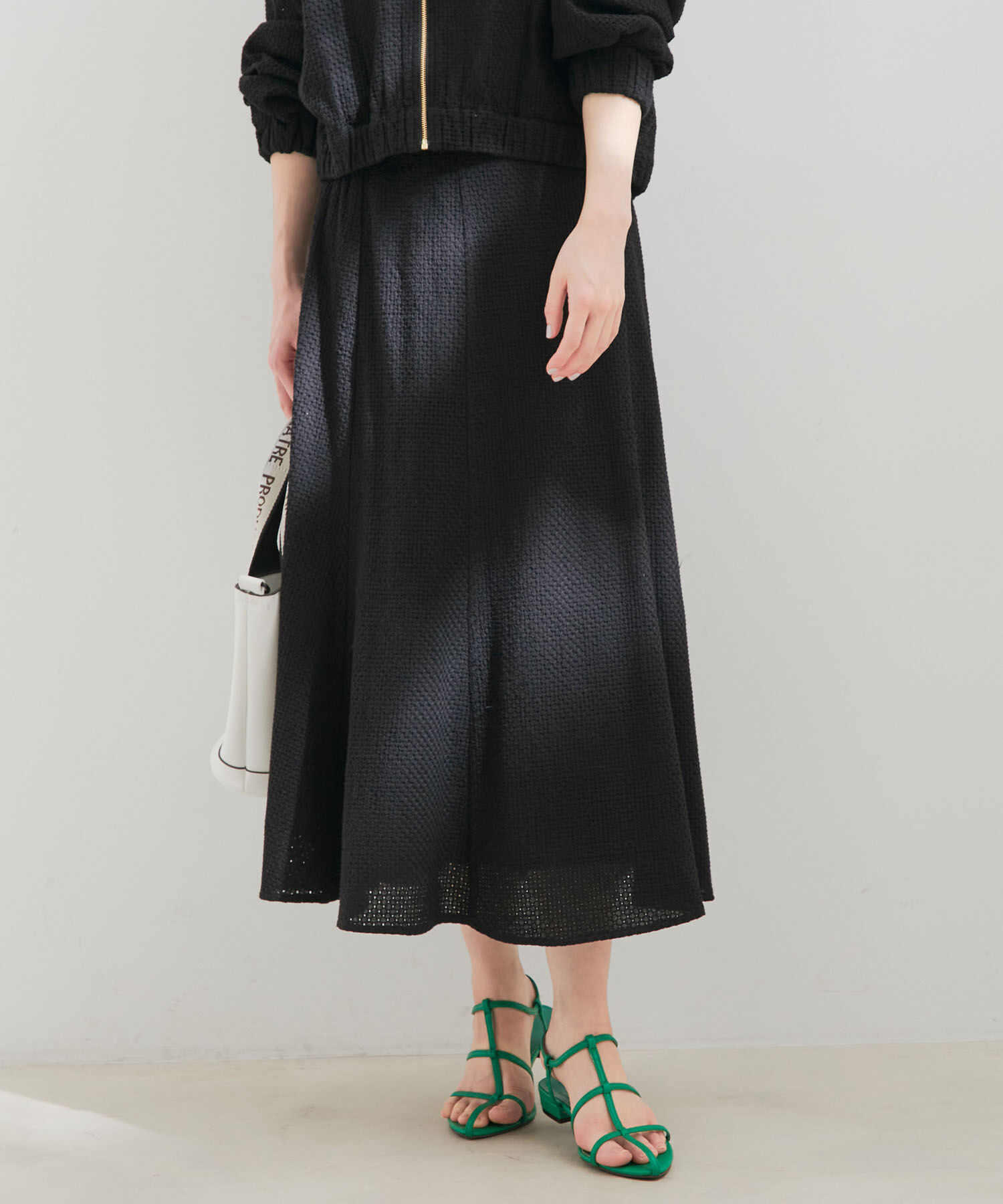 VIS「【セットアップ対応】幾何学レースマーメイドスカート」|スカート|