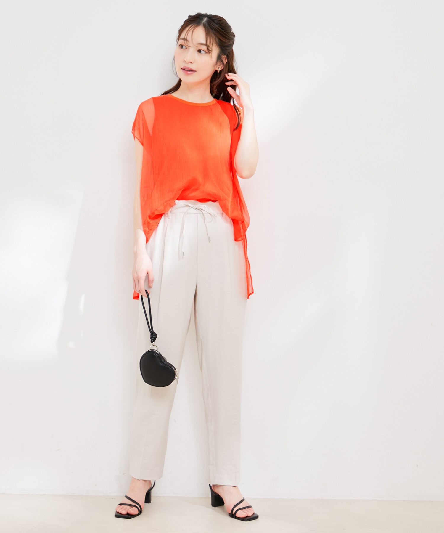 VIS「【洗える】楊柳シアードッキングプルオーバー」|Tシャツ・カットソー|