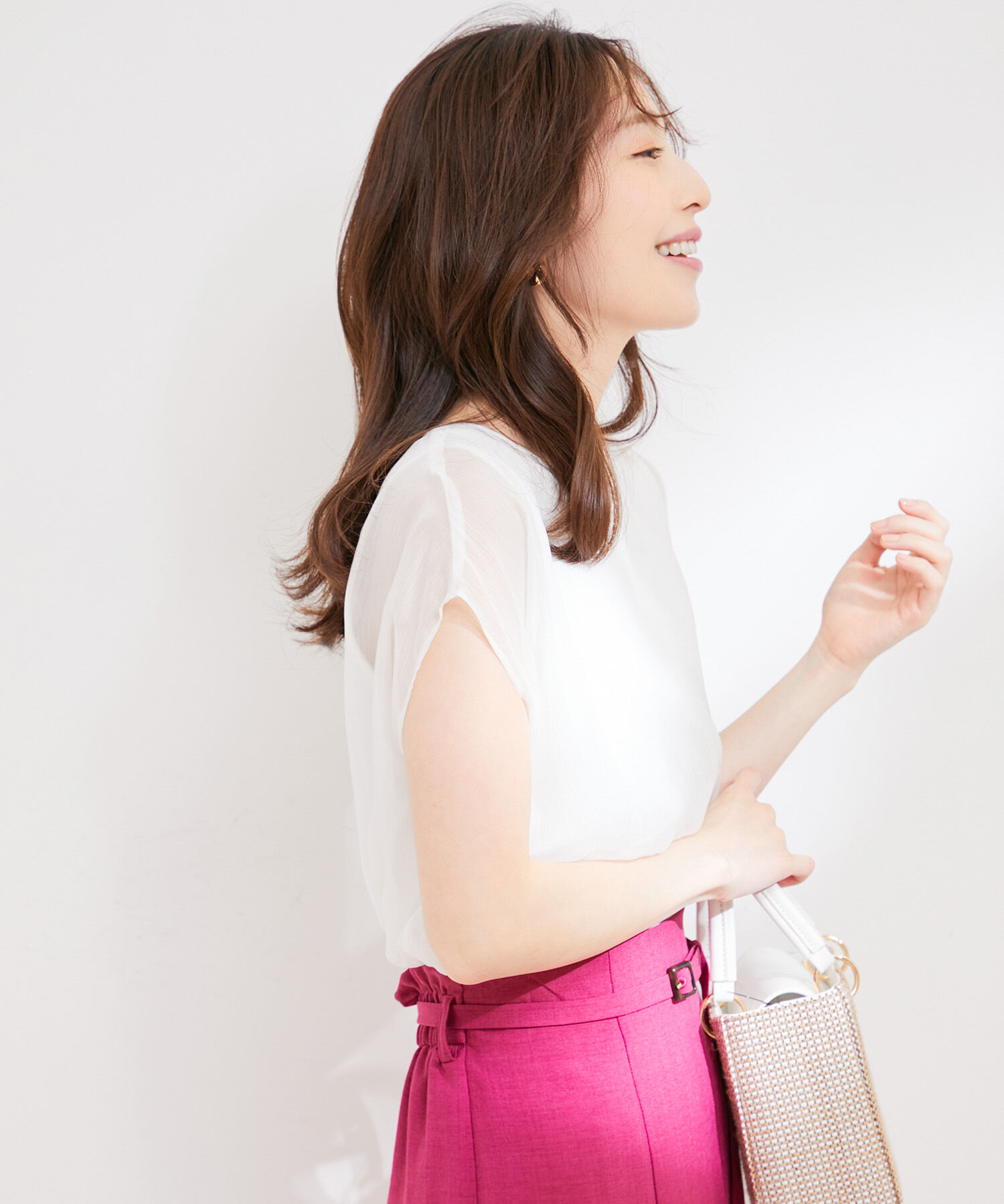 VIS「【洗える】楊柳シアードッキングプルオーバー」|Tシャツ・カットソー|