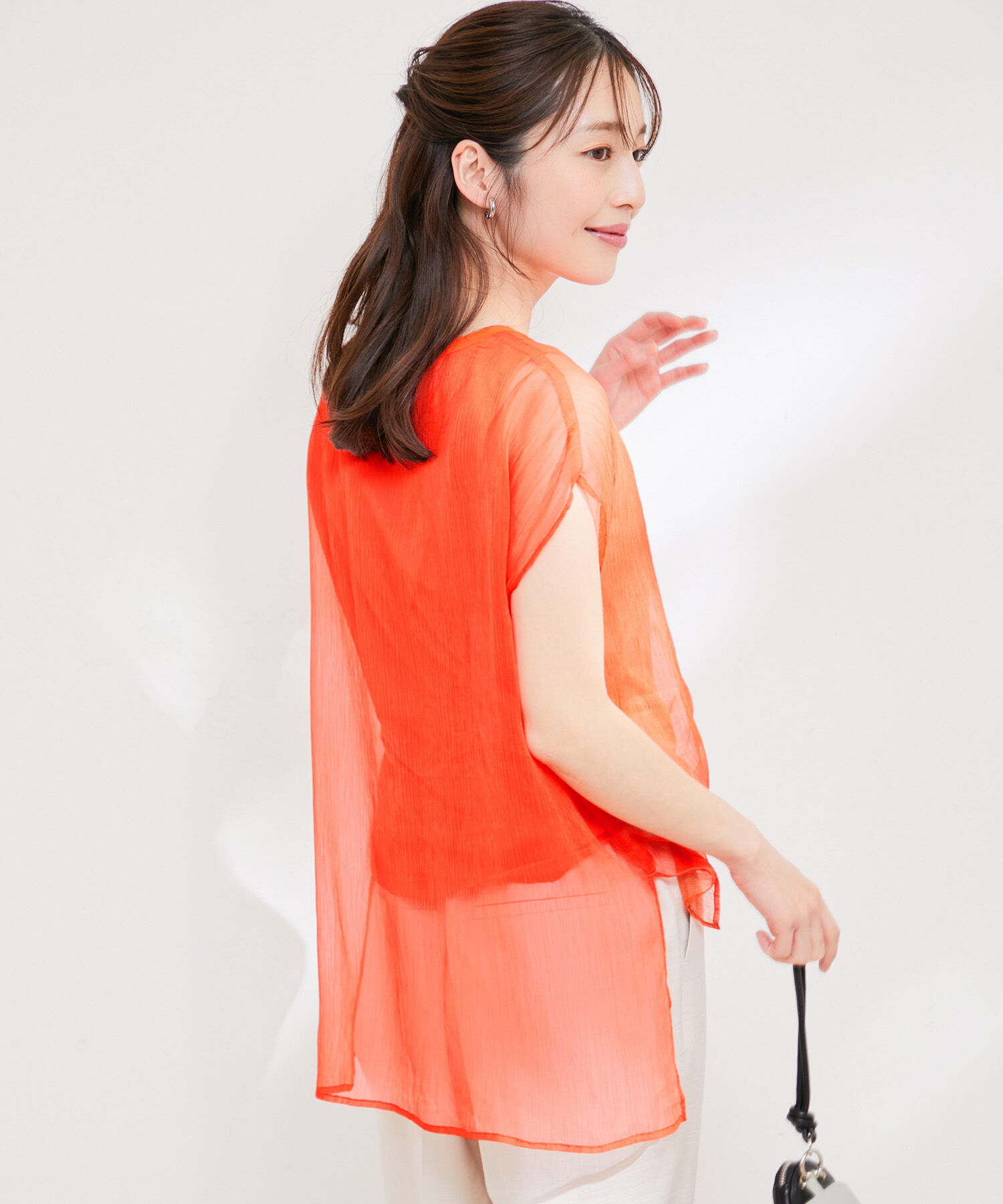 VIS「【洗える】楊柳シアードッキングプルオーバー」|Tシャツ・カットソー|