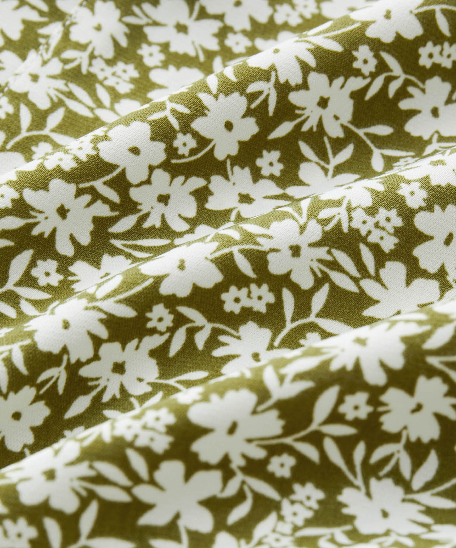 VIS「【洗える】【前後2WAY】花柄＆無地袖フリルワンピース」|ワンピース|