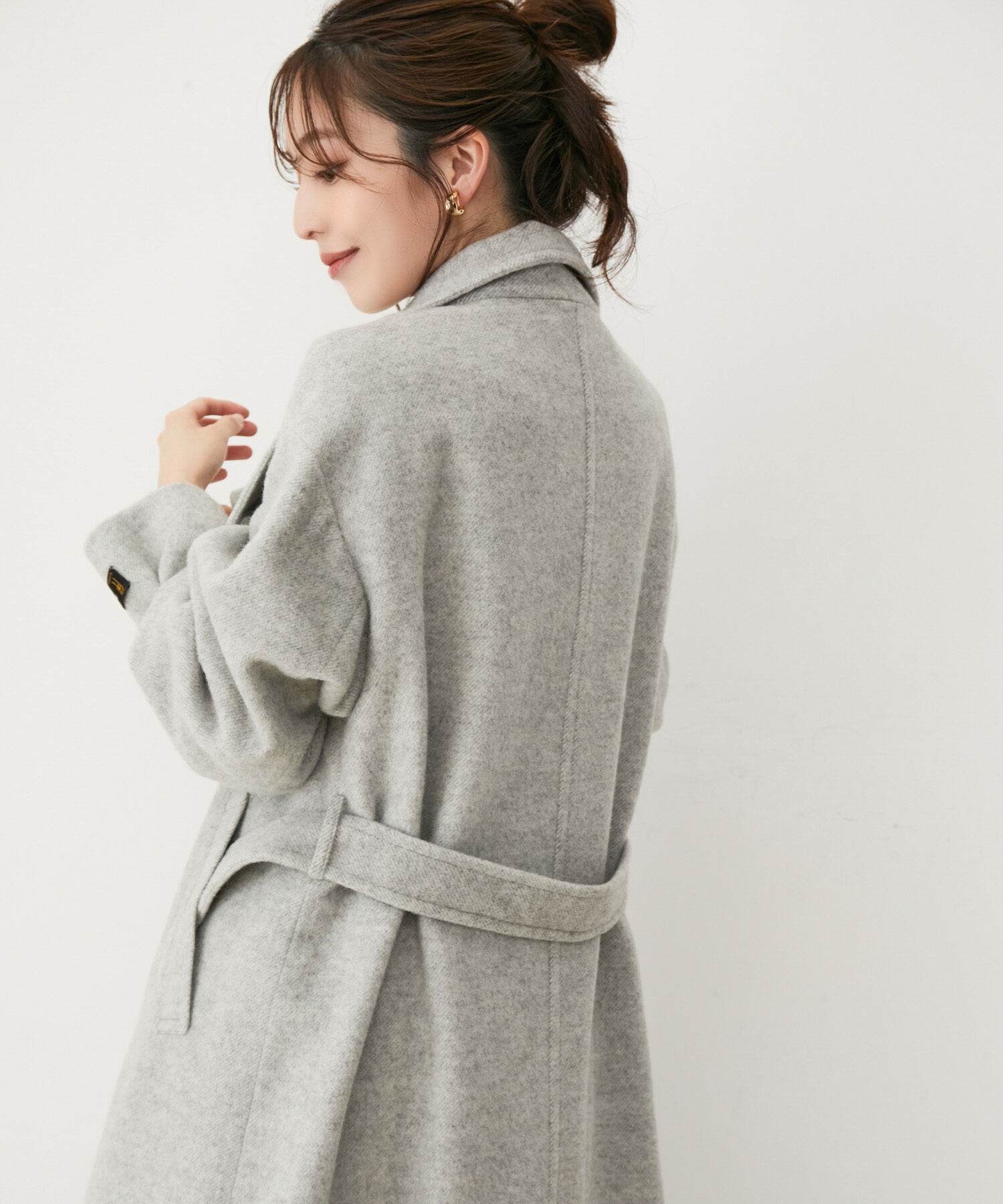 VIS「【静電気防止】2WAY毛混シャギーロングコート」|その他|