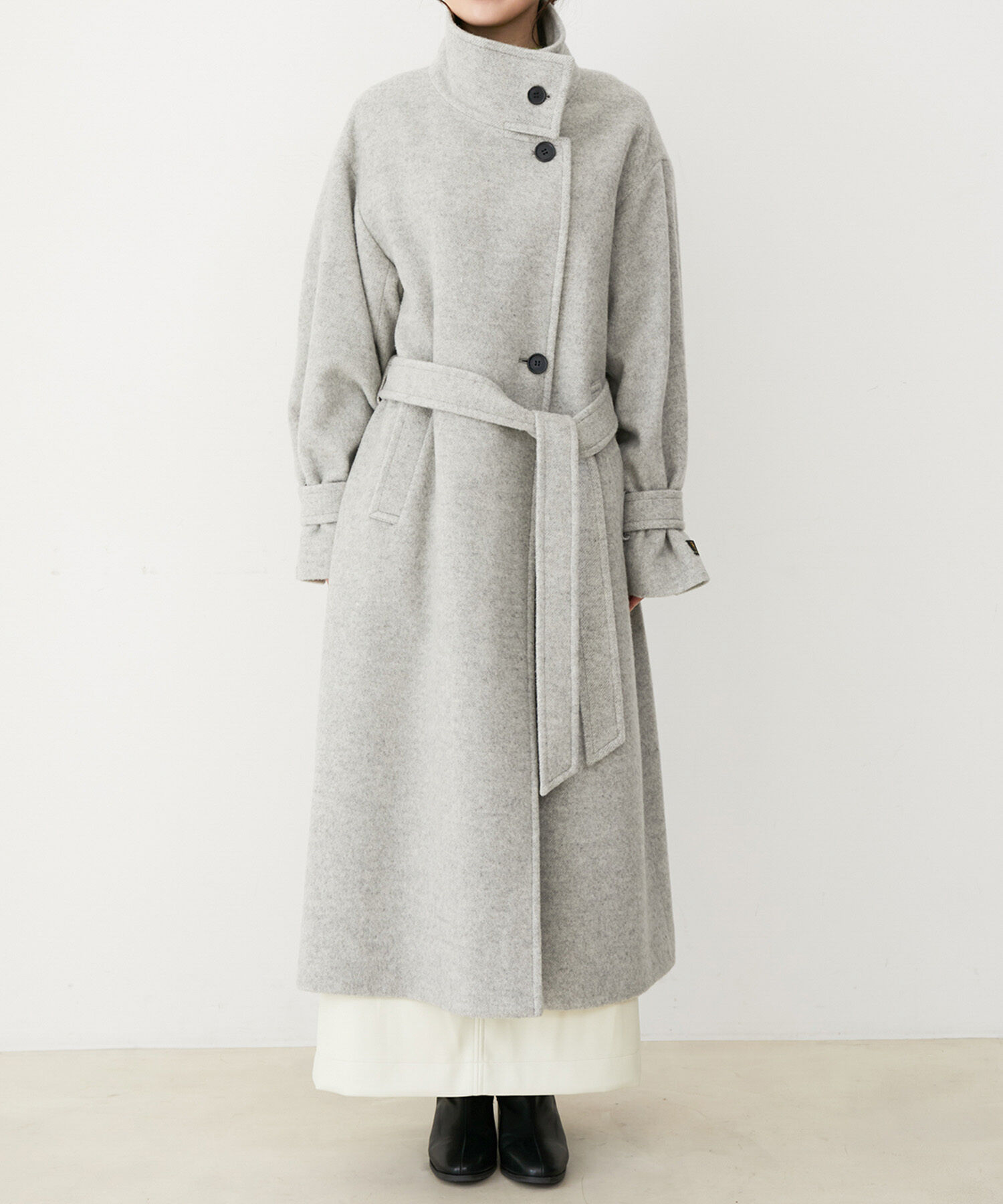 VIS「【静電気防止】2WAY毛混シャギーロングコート」|その他|