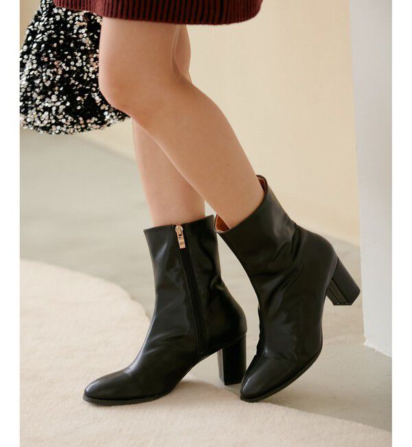 VIS「ソフトヒールショートブーツ」|ロングブーツ|クロメイン