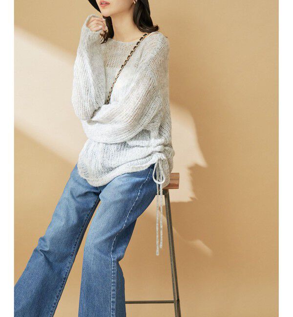 VIS「モヘアタッチシアーニット」|ニット・セーター|