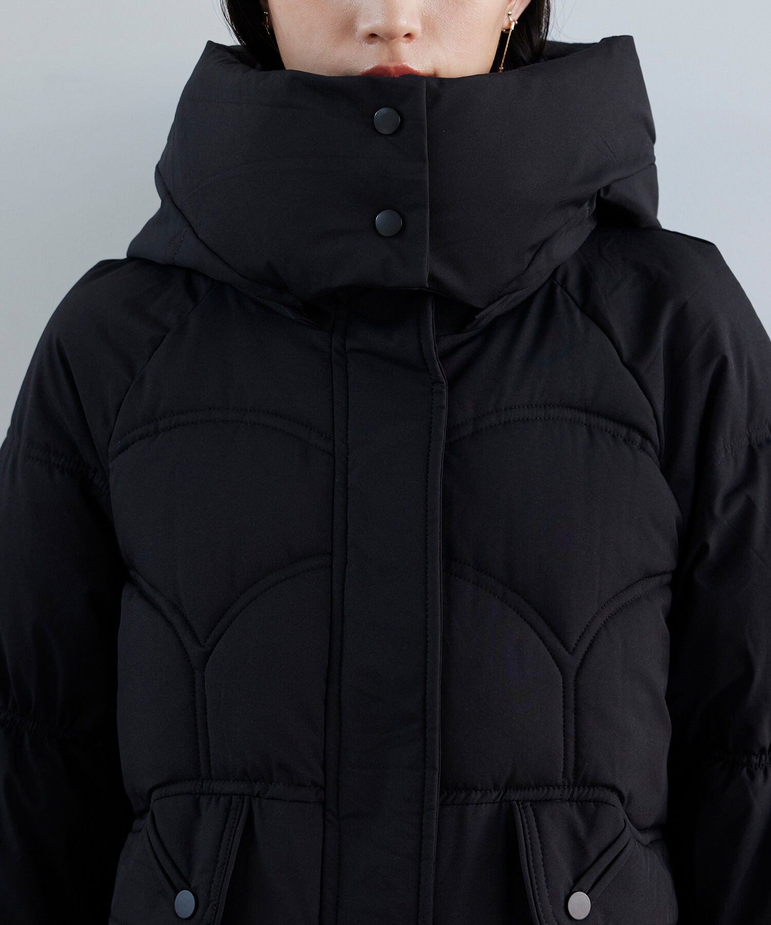 VIS「ダウンライク中綿フーテッドコート【WEB・アウトレット限定】」|ダウン|