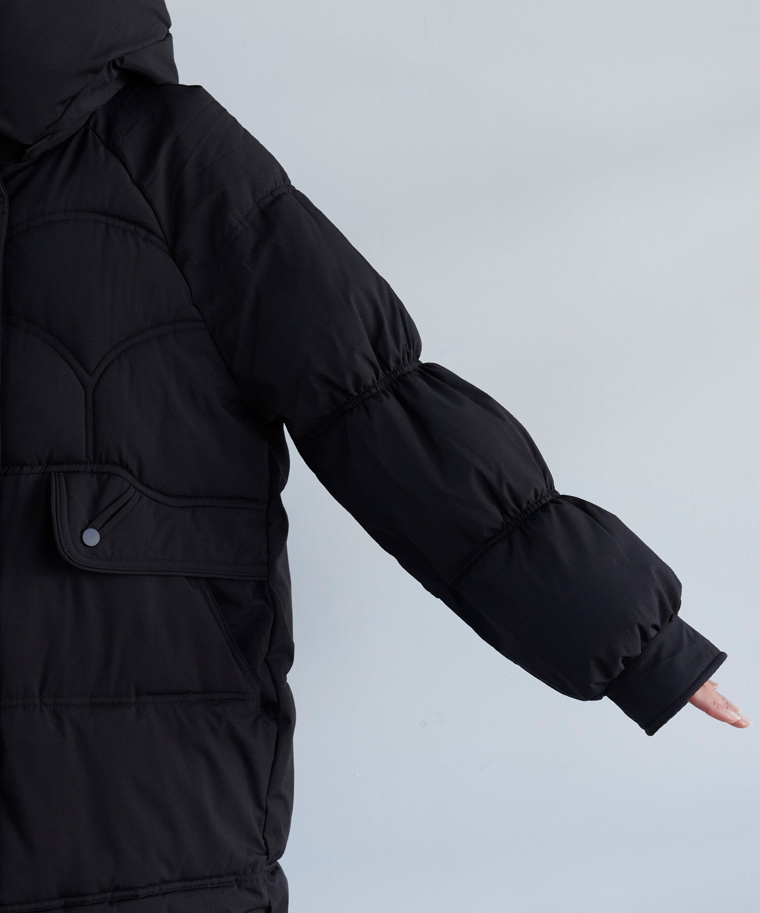 VIS「ダウンライク中綿フーテッドコート【WEB・アウトレット限定】」|ダウン|