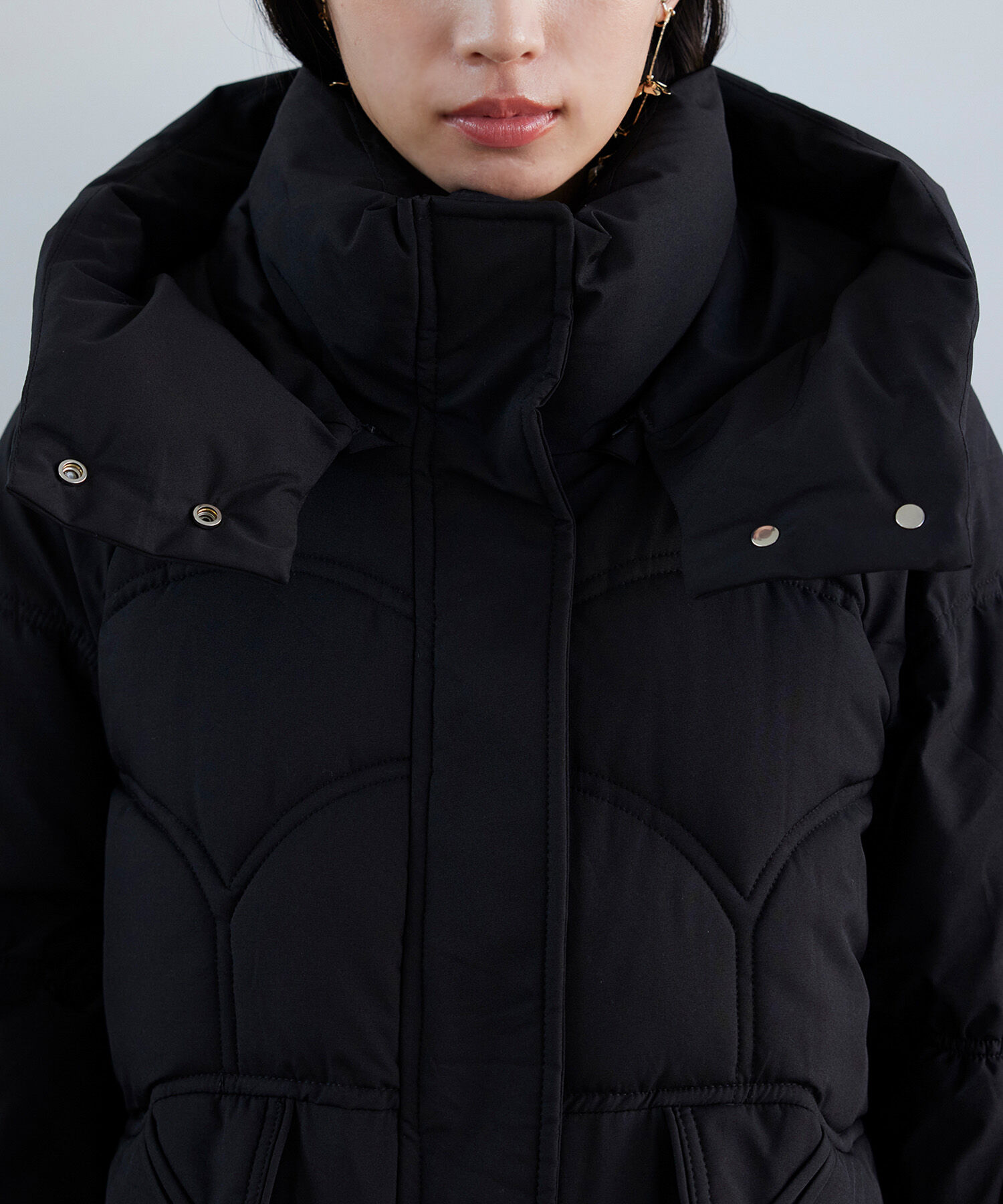 VIS「ダウンライク中綿フーテッドコート【WEB・アウトレット限定】」|ダウン|