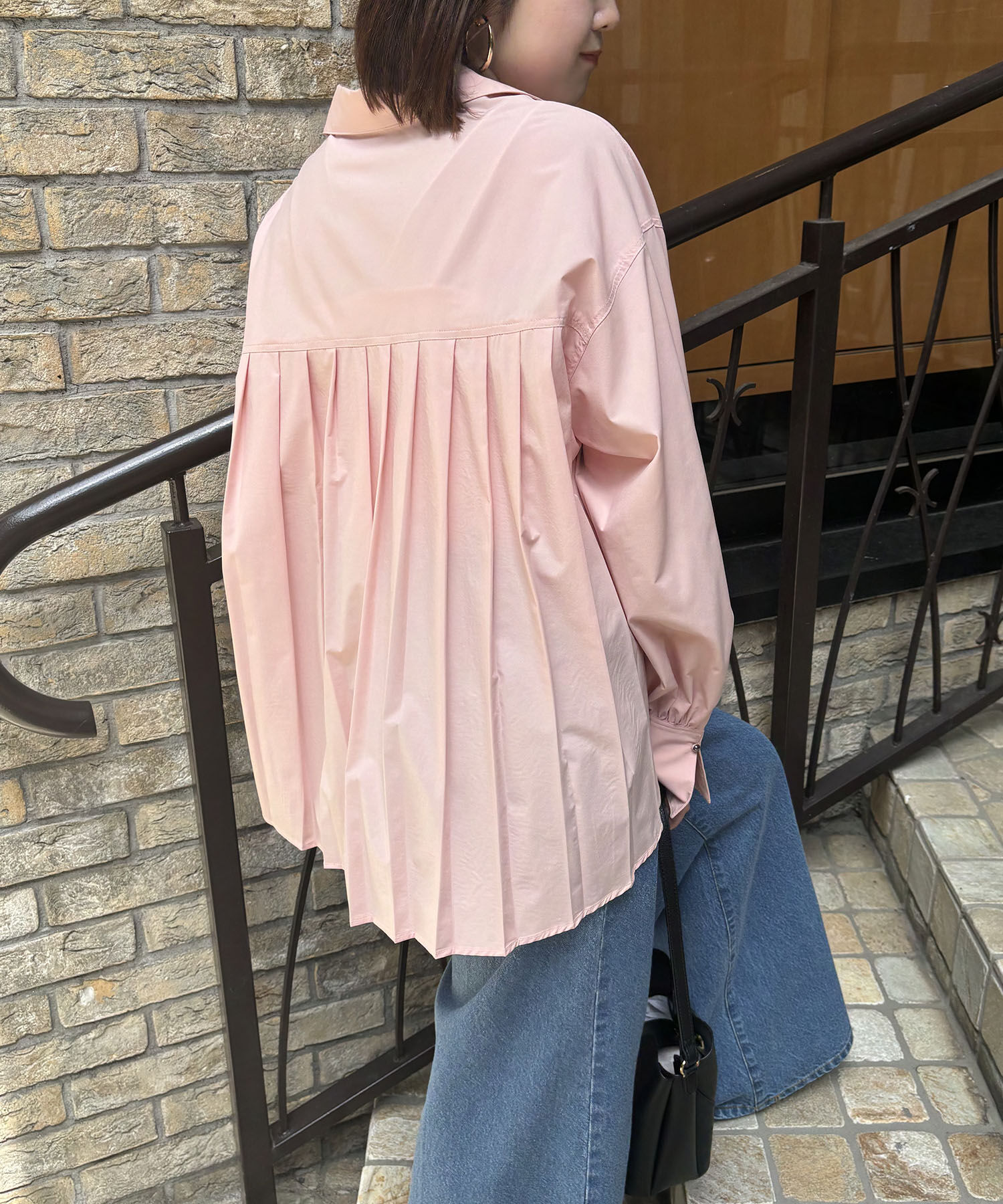 VIS「【近赤外線対策/UVケア】バックプリーツシャツ」|シャツ・ブラウス|