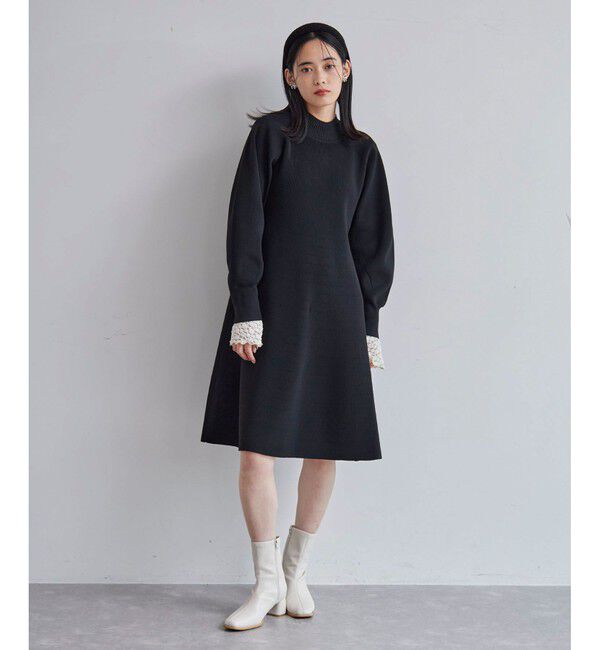 VIS「【美smart】フレアニットワンピース【着丈が選べる/洗える】」|ワンピース|