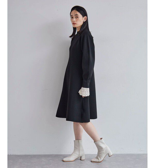 VIS「【美smart】フレアニットワンピース【着丈が選べる/洗える】」|ワンピース|