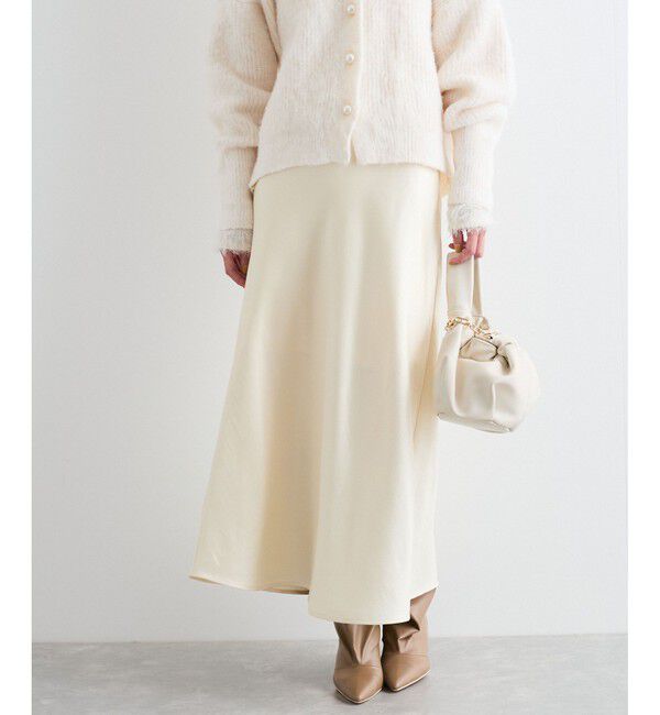 VIS「【選べる着丈】シャイニーナロースカート【洗える】」|スカート|