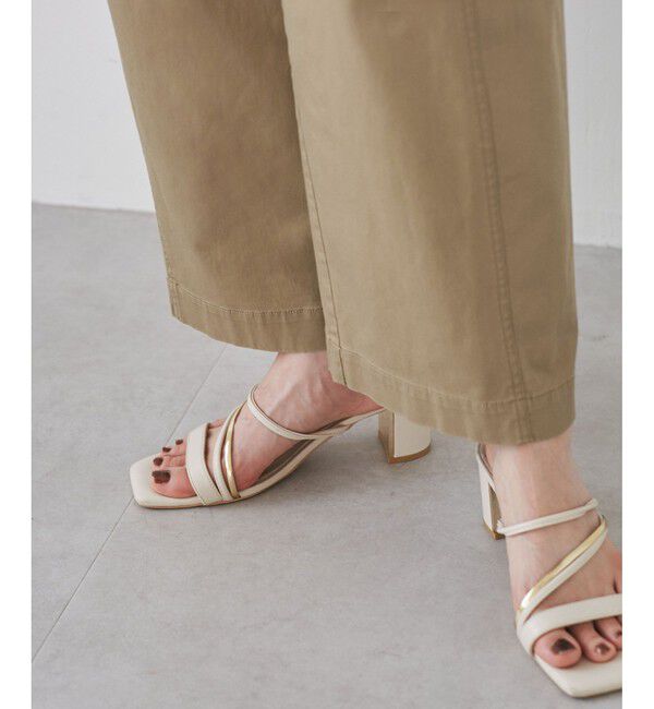 VIS「バレルシルエットコットンパンツ」|チノ|