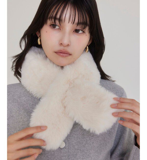 VIS「フェイクファーティペット」|マフラー|