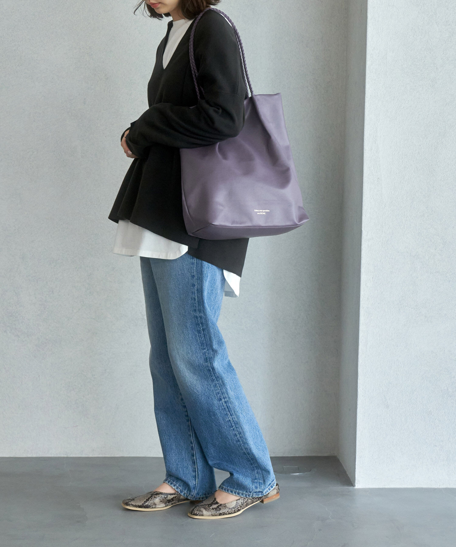 ROPE PICNIC PASSAGE「【WEB限定カラー:シルバー】【A4対応】洗えるメッシュハンドルトートバッグ」|トートバッグ|