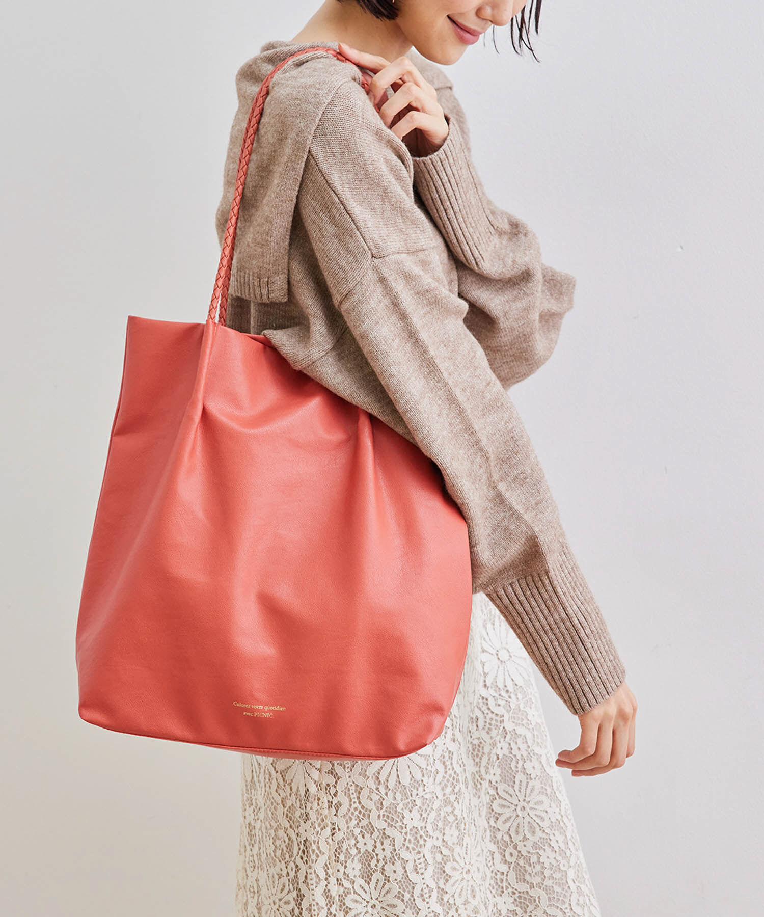 ROPE PICNIC PASSAGE「【WEB限定カラー:シルバー】【A4対応】洗えるメッシュハンドルトートバッグ」|トートバッグ|