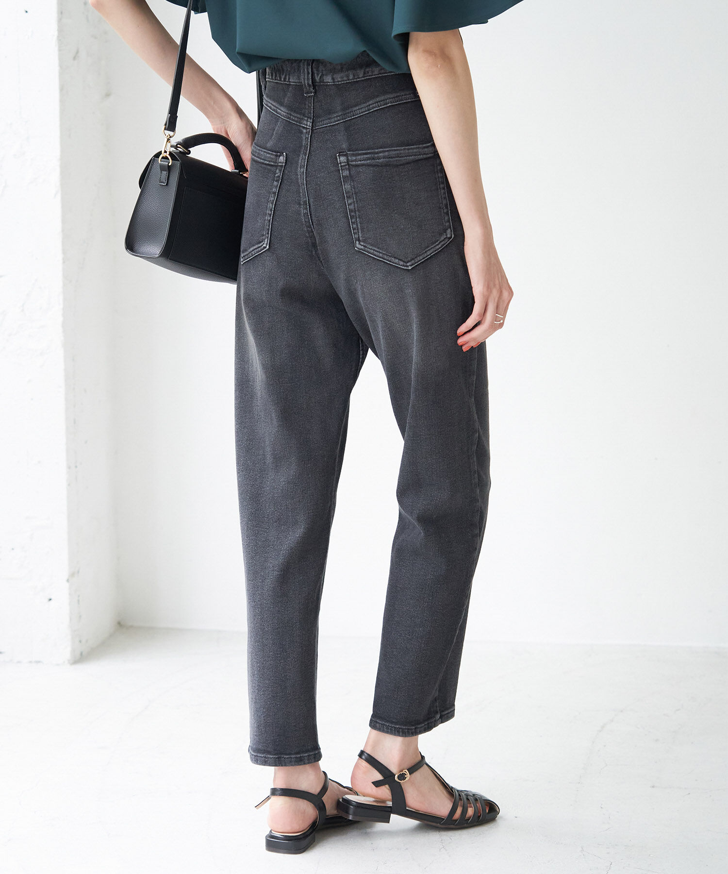 Rope&rsquo;Picnic「ハイライズマムジーンズ」|デニム|