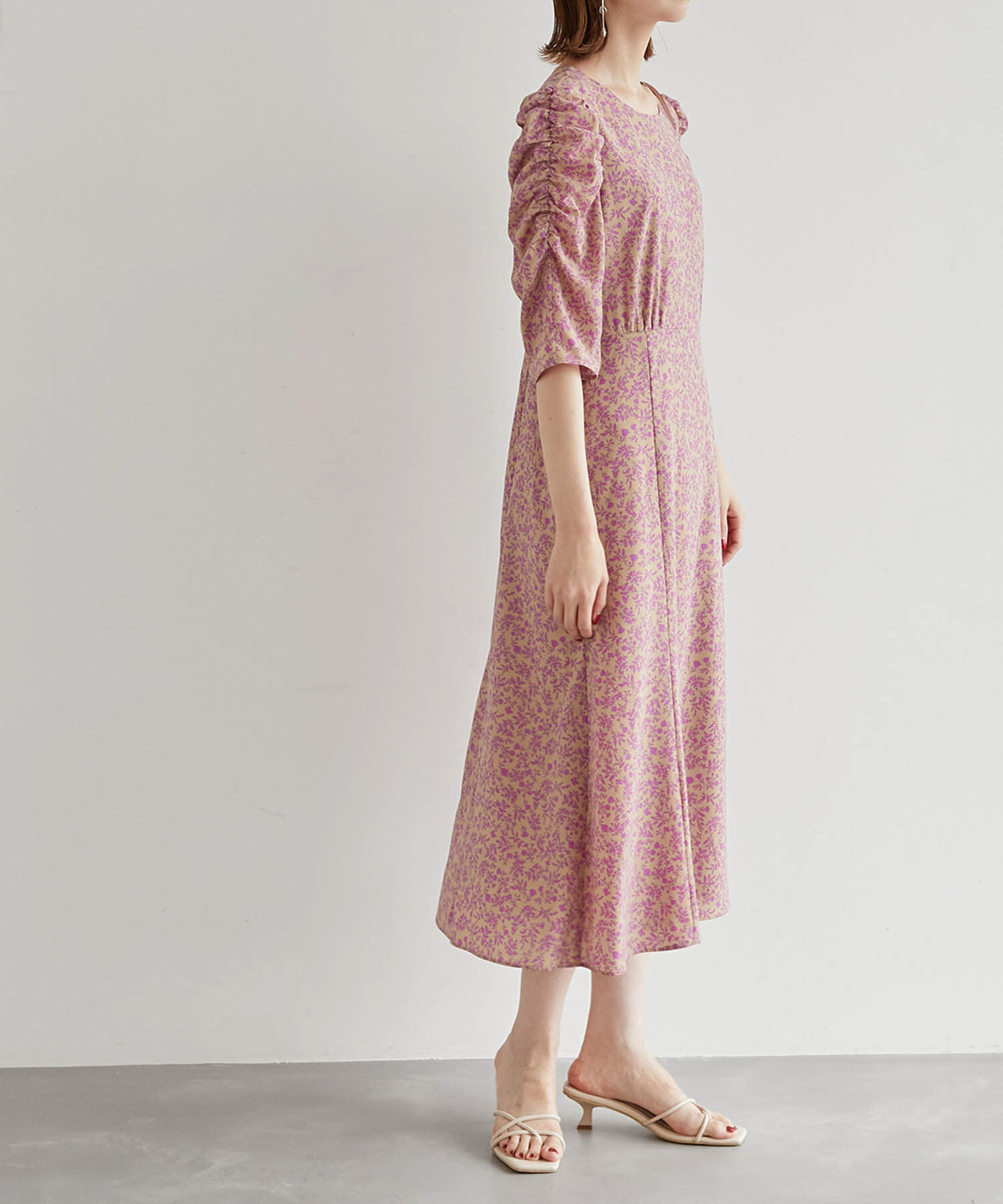 Rope&rsquo;Picnic「リンクコーデ/花柄ワンピース」|ワンピース|ピンク系(65)