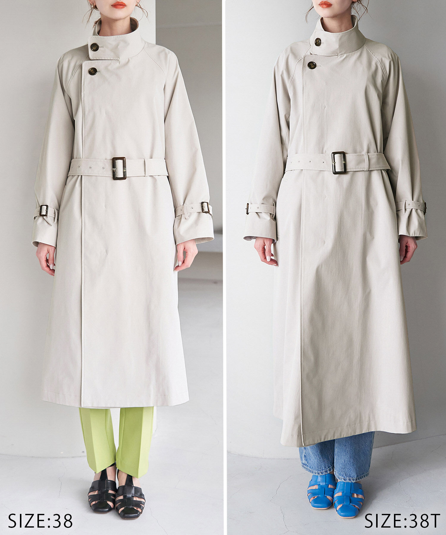 Rope&rsquo;Picnic「【WEB限定サイズ:38T】花粉ガード/スタンドカラーコート」|トレンチコート|