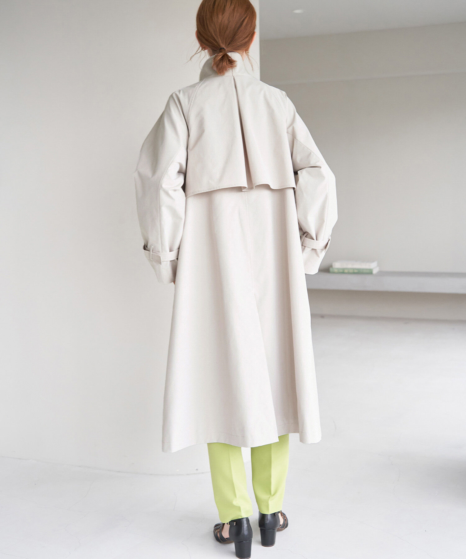 Rope&rsquo;Picnic「【WEB限定サイズ:38T】花粉ガード/スタンドカラーコート」|トレンチコート|