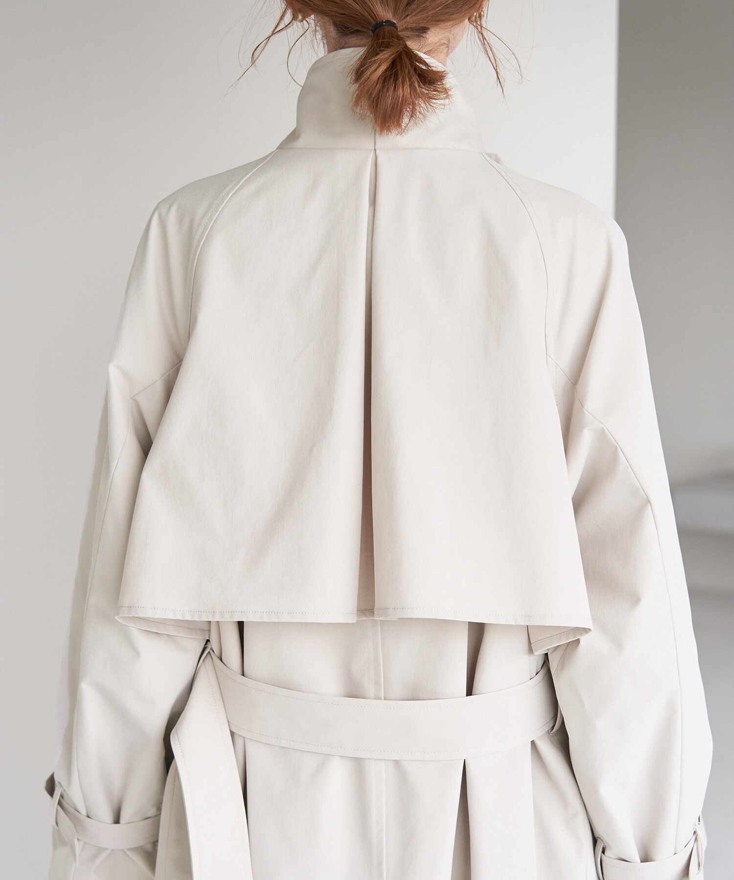 Rope&rsquo;Picnic「【WEB限定サイズ:38T】花粉ガード/スタンドカラーコート」|トレンチコート|