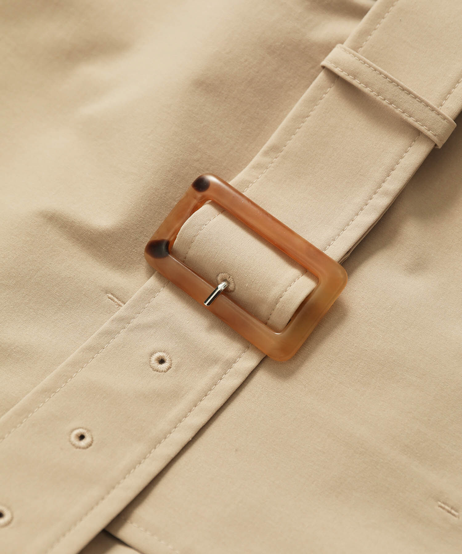 Rope&rsquo;Picnic「【WEB限定サイズ:38T】花粉ガード/スタンドカラーコート」|トレンチコート|