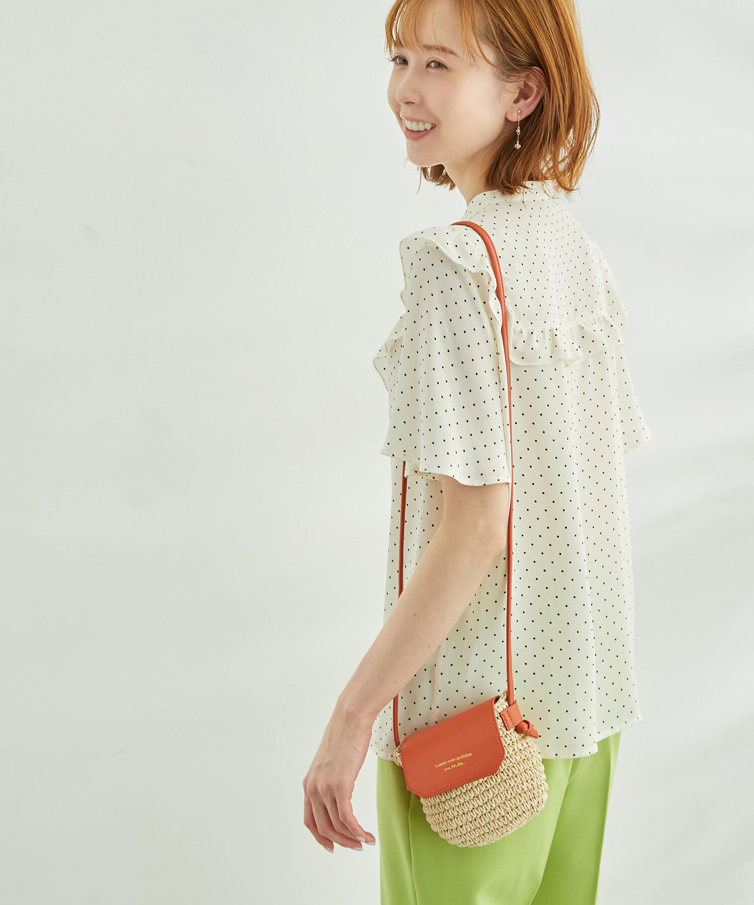 Rope&rsquo;Picnic「ドット/無地フリルブラウス」|シャツ・ブラウス|ホワイト系(11)