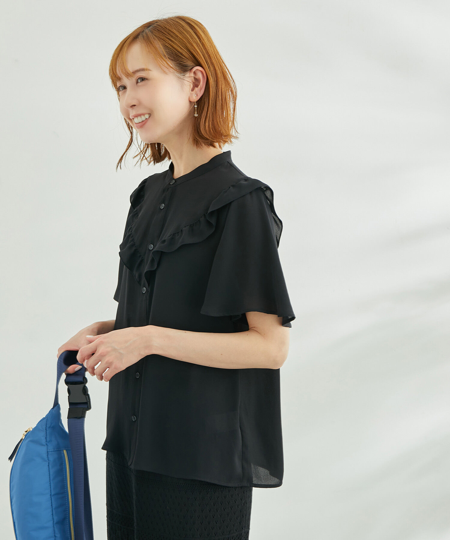 Rope&rsquo;Picnic「ドット/無地フリルブラウス」|シャツ・ブラウス|