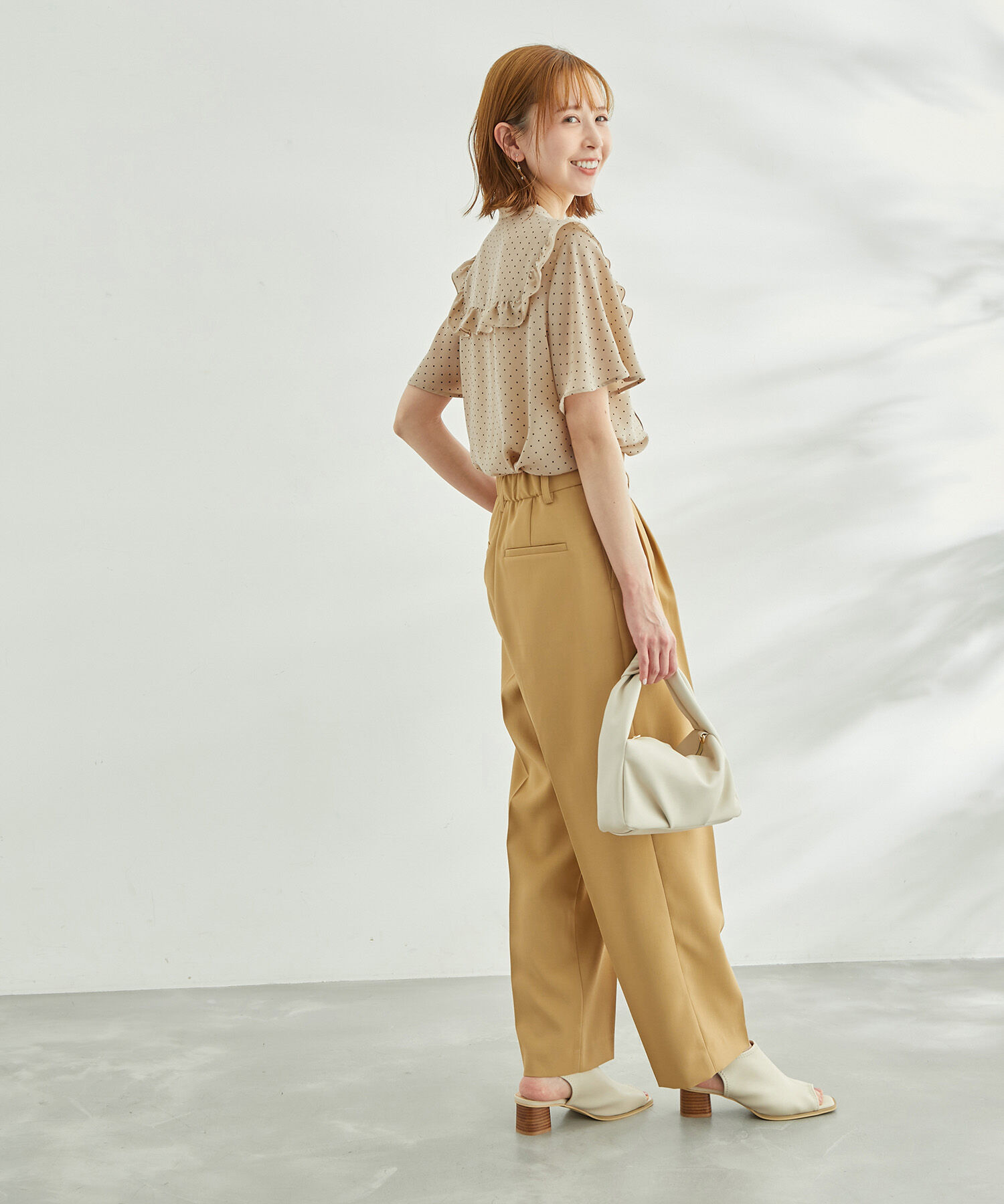 Rope&rsquo;Picnic「ドット/無地フリルブラウス」|シャツ・ブラウス|