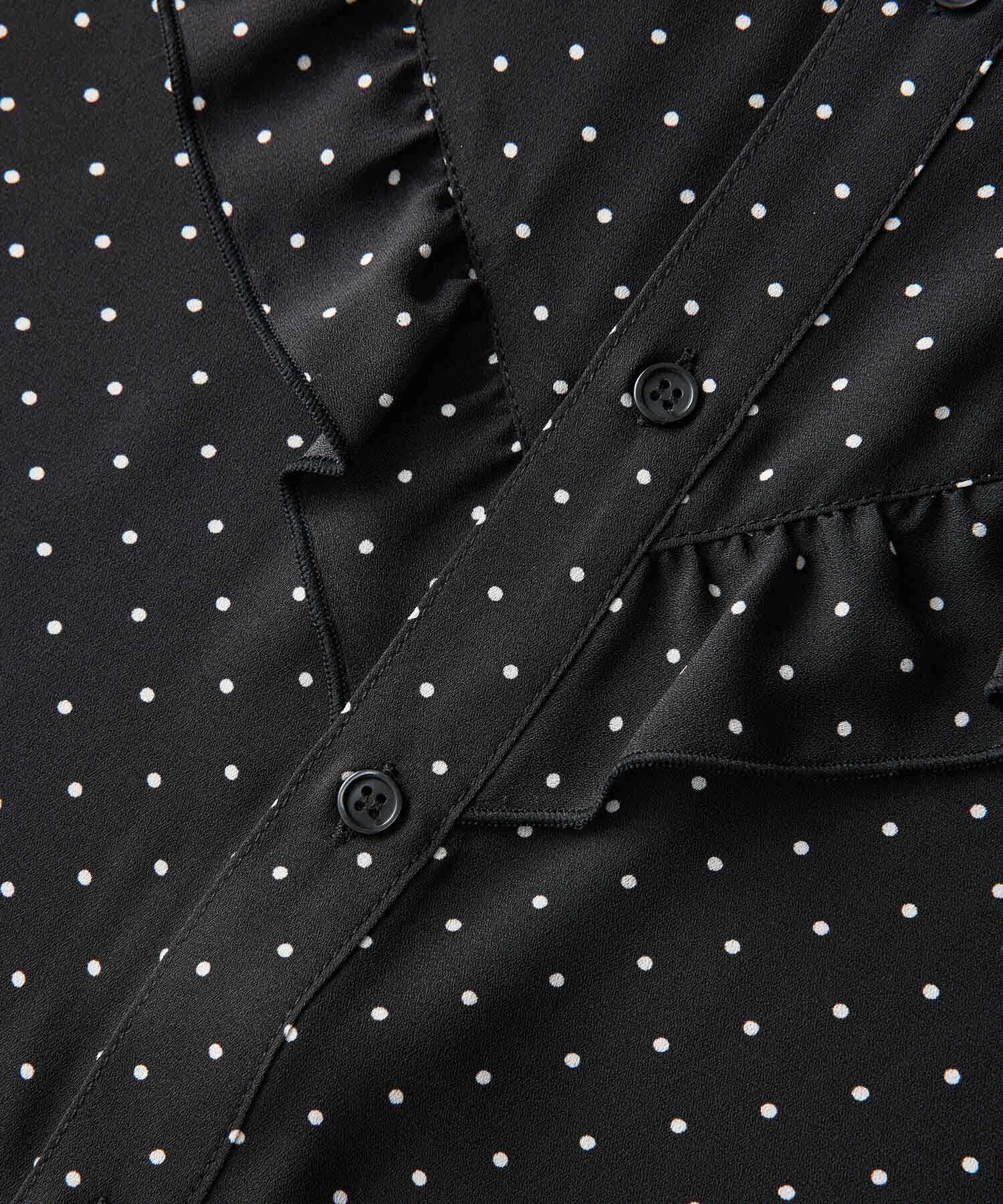 Rope&rsquo;Picnic「ドット/無地フリルブラウス」|シャツ・ブラウス|