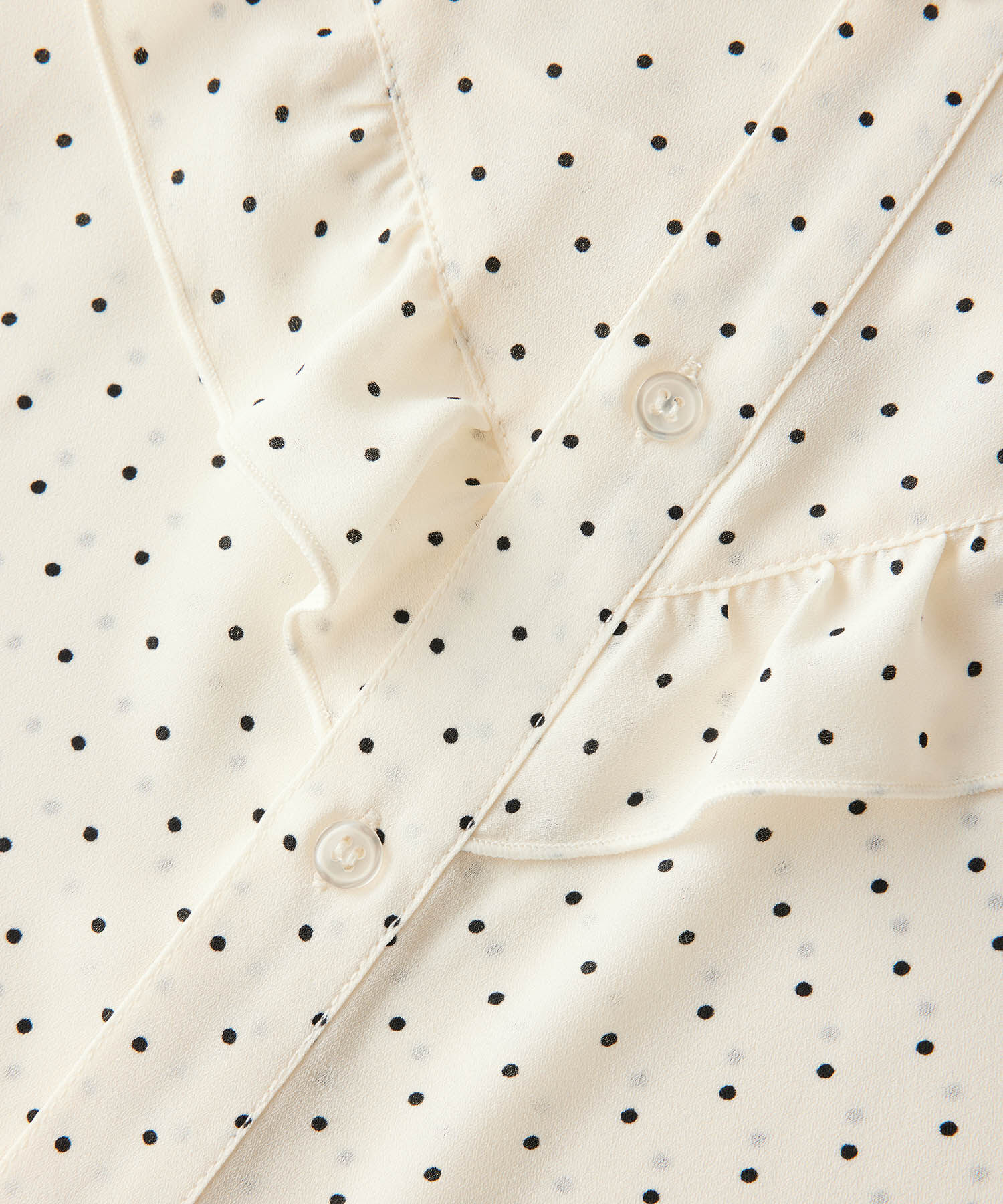 Rope&rsquo;Picnic「ドット/無地フリルブラウス」|シャツ・ブラウス|