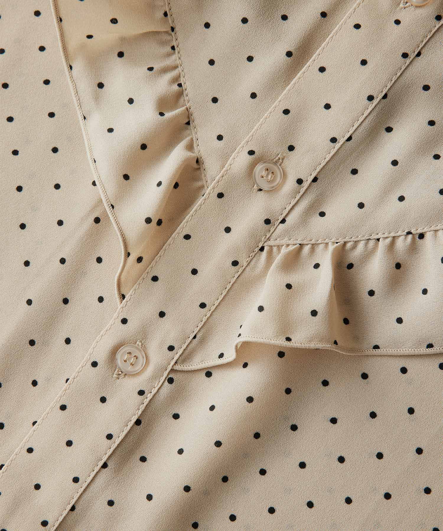 Rope&rsquo;Picnic「ドット/無地フリルブラウス」|シャツ・ブラウス|