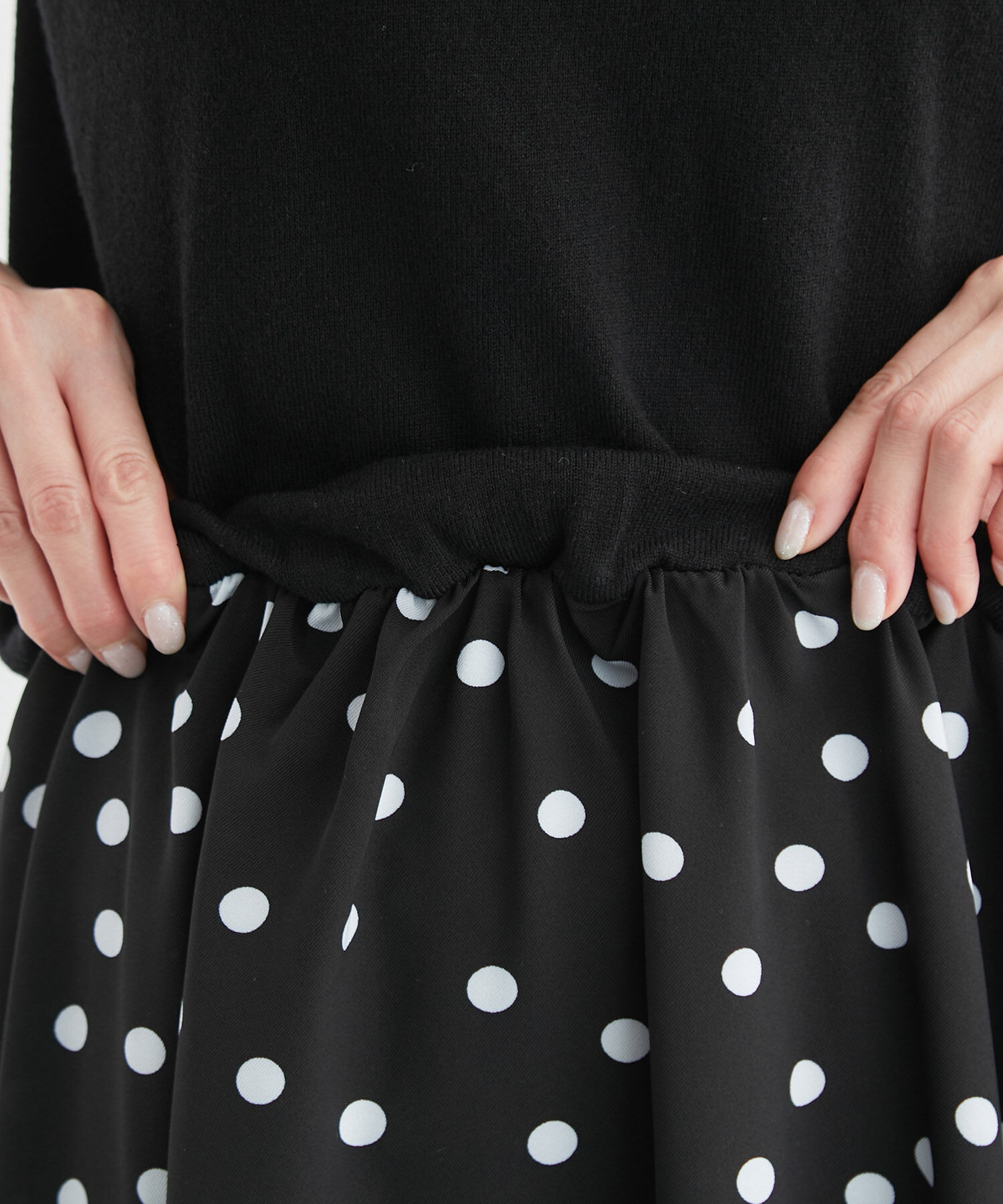 Rope&rsquo;Picnic「【WEB限定】着丈が選べる/アソート柄ドッキングワンピース」|ワンピース|