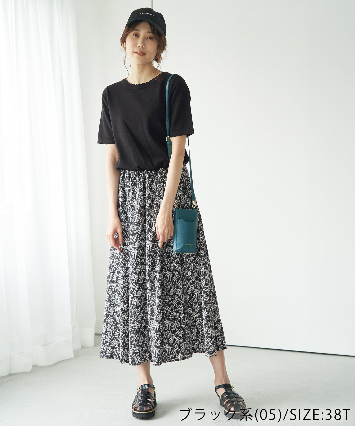 Rope&rsquo;Picnic「【WEB限定】着丈が選べる/アソート柄ドッキングワンピース」|ワンピース|